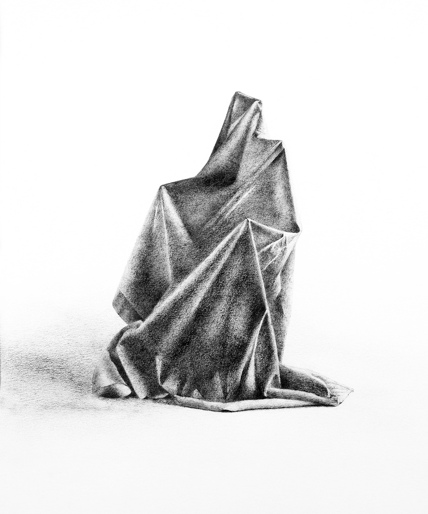Ghost 6. Graphite on paper, 35 x 25 cm.