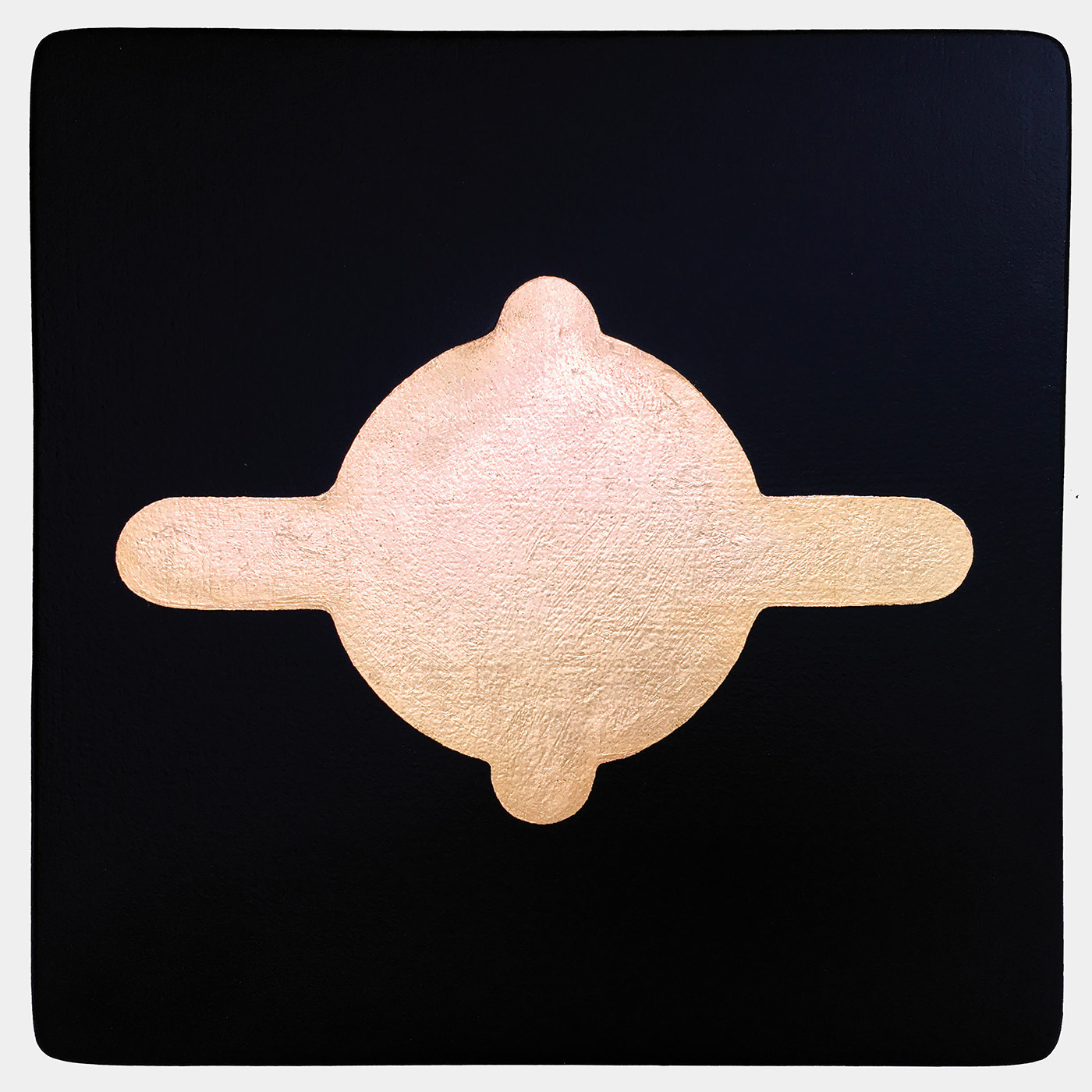 Appearance 8. Goldleaf on wood panel, 33 x 33 cm.