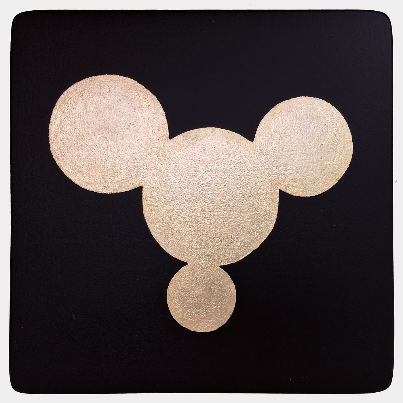 Appearance 6. Goldleaf on wood panel, 33 x 33 cm.