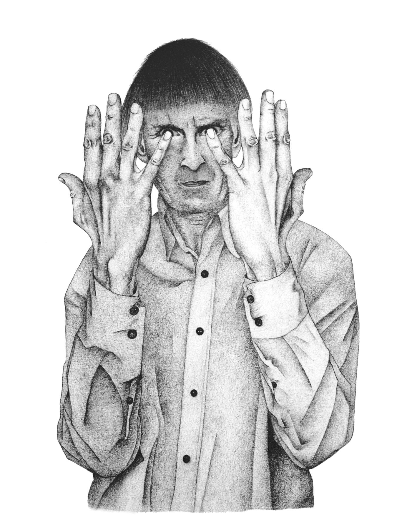 Sign 1.   Pencil and paper.   40x30 cm.