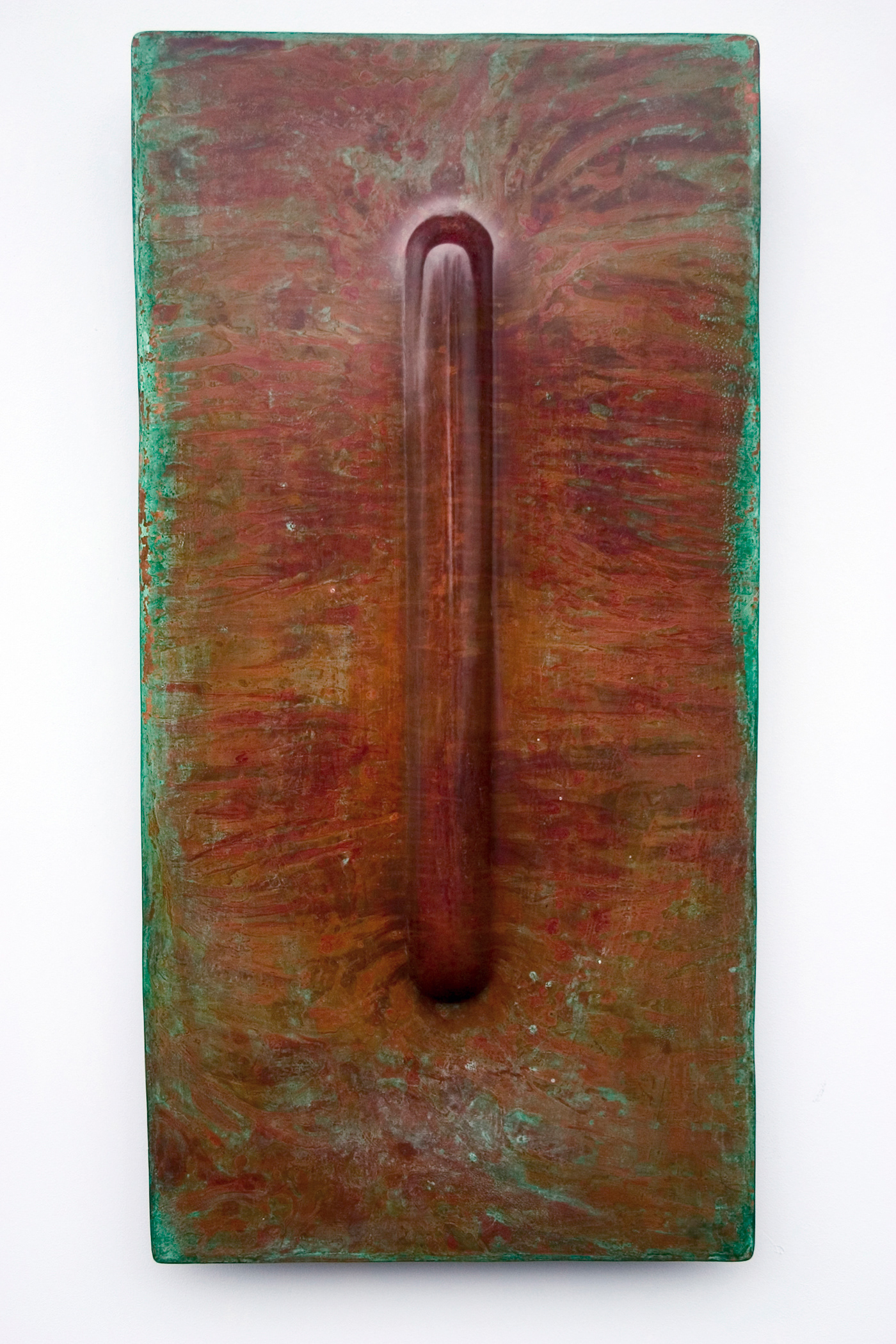 Enlightened Invisibility 3, copper and acid, 100 x 50 cm.
