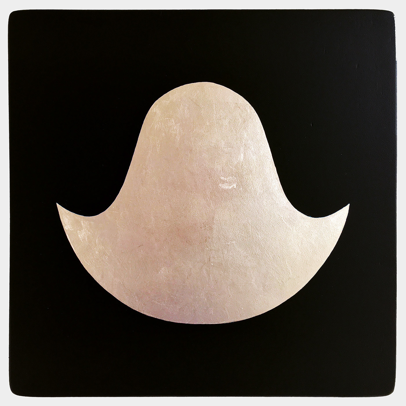 Appearance 5. Goldleaf on wood panel, 33 x 33 cm.