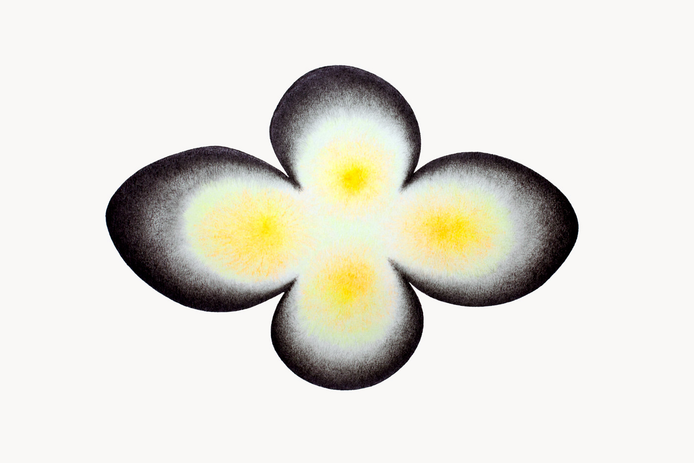 Sun 3. Graphite and coloured pencil on paper, 30 x 40 cm.
