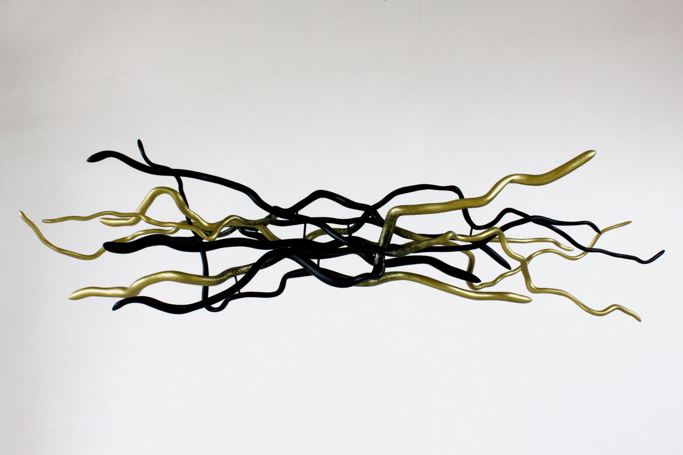 Flow 2. Wood, 30 x 130 x 40 cm.