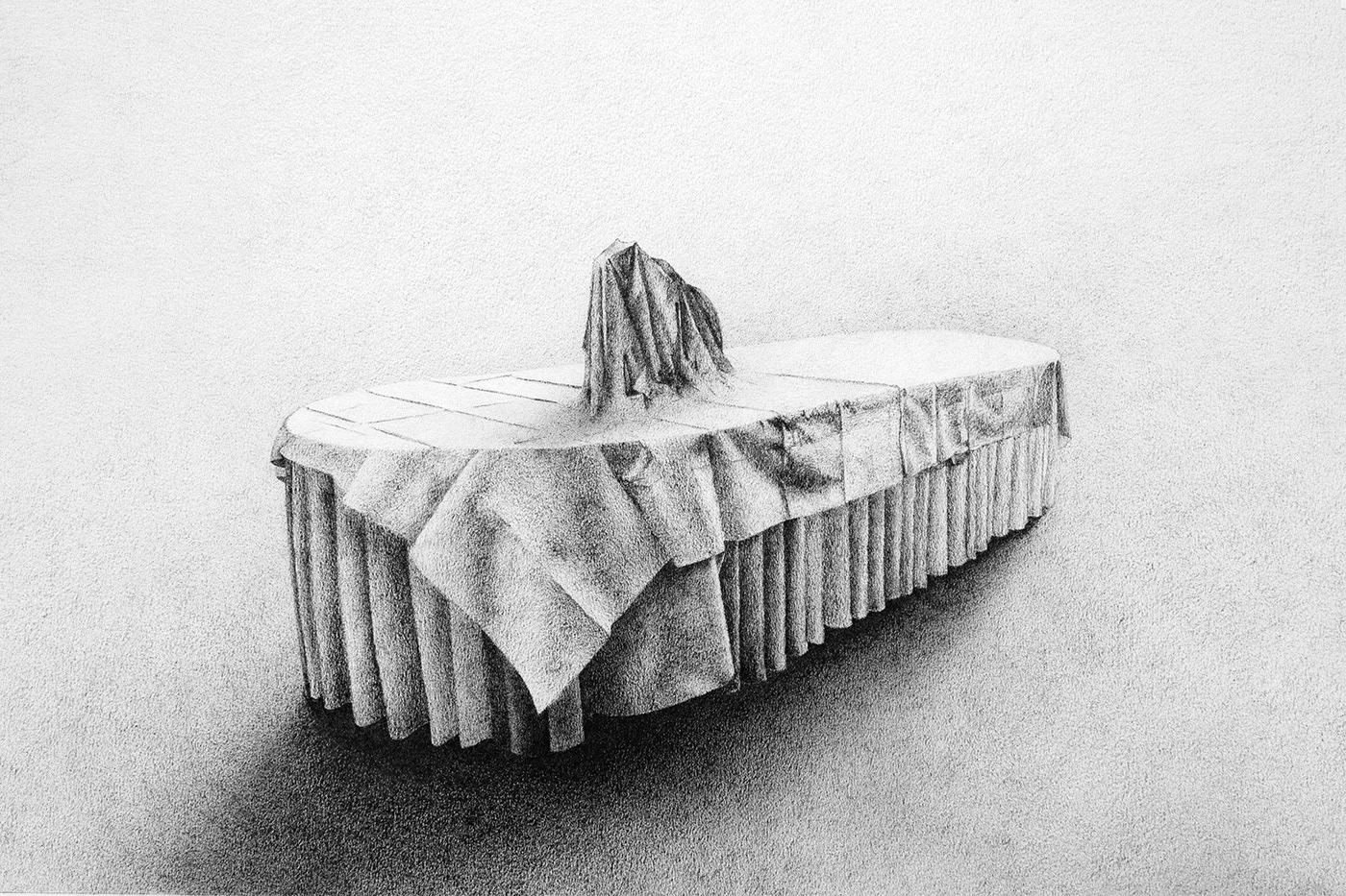 Before the Feast 5. Graphite on paper, 30 x 40 cm.