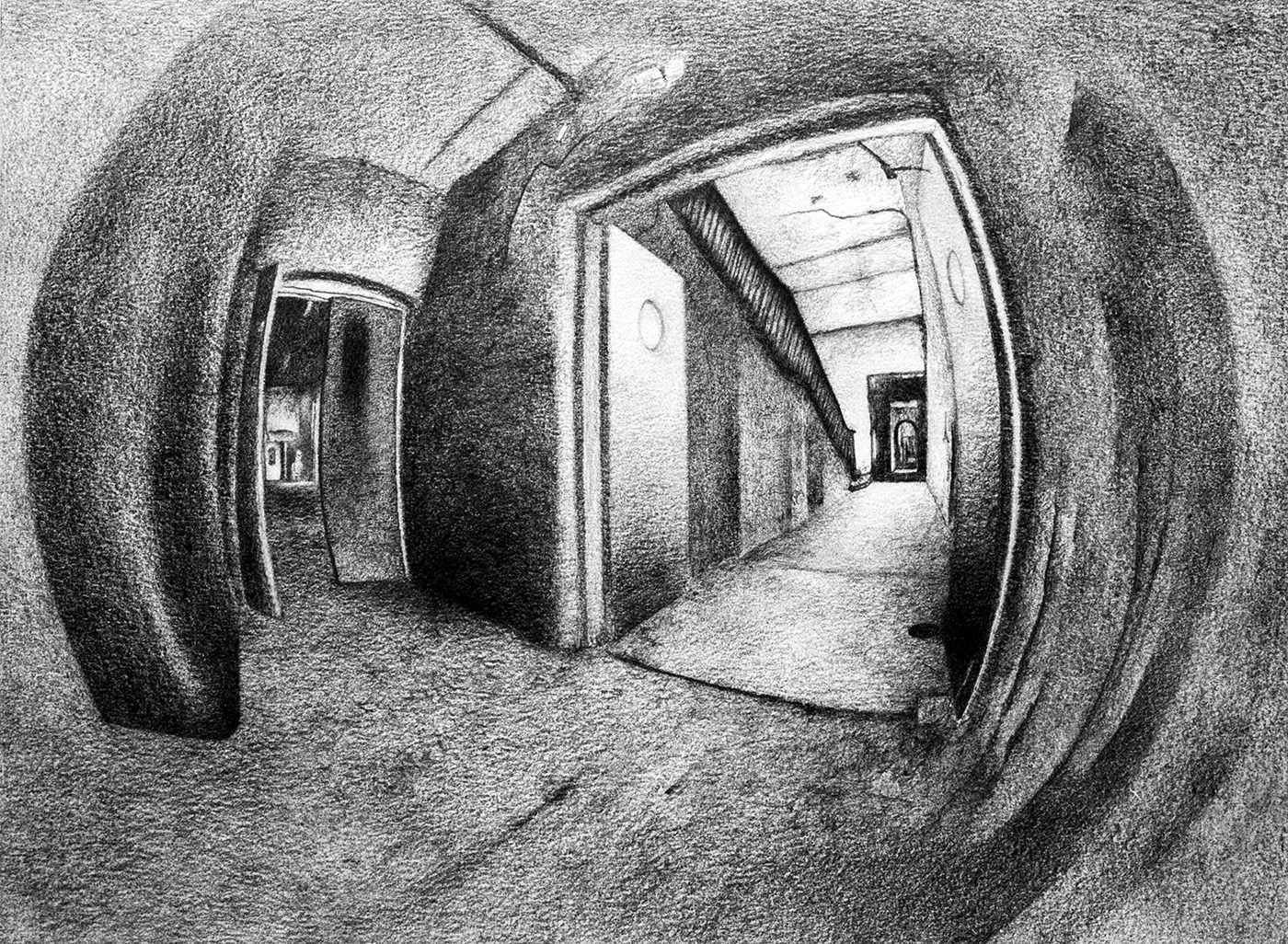 Ubu Roi. Graphite on paper, 24 x 33 cm.