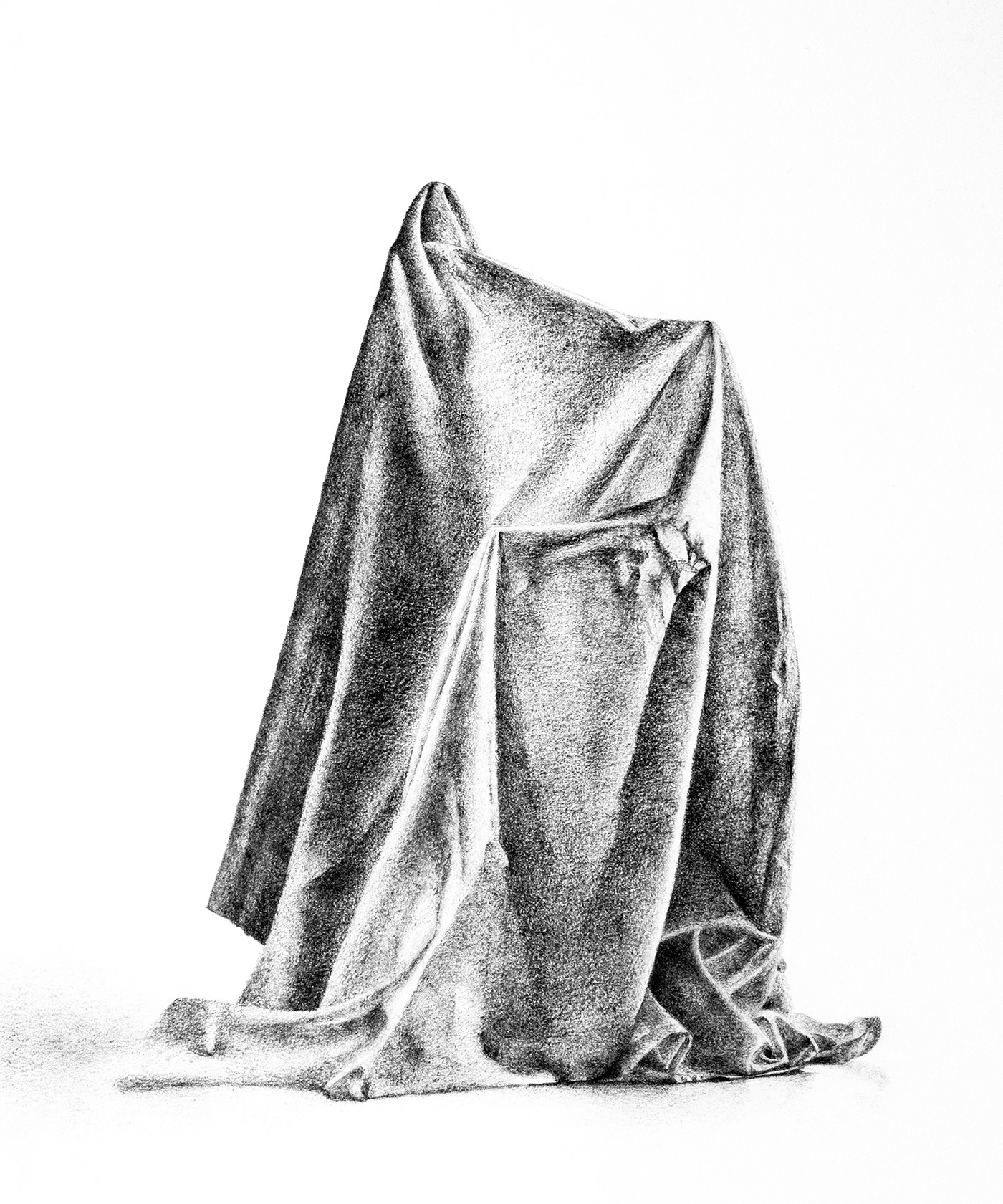 Ghost 5. Graphite on paper, 35 x 25 cm.