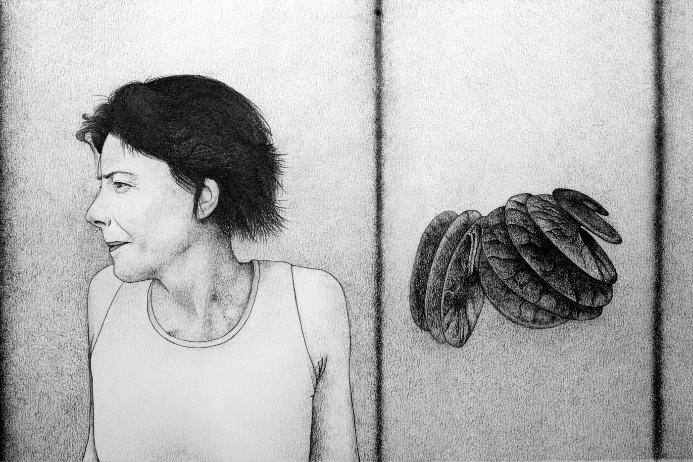 The Long Now, graphite on paper, 30 x 40 cm.