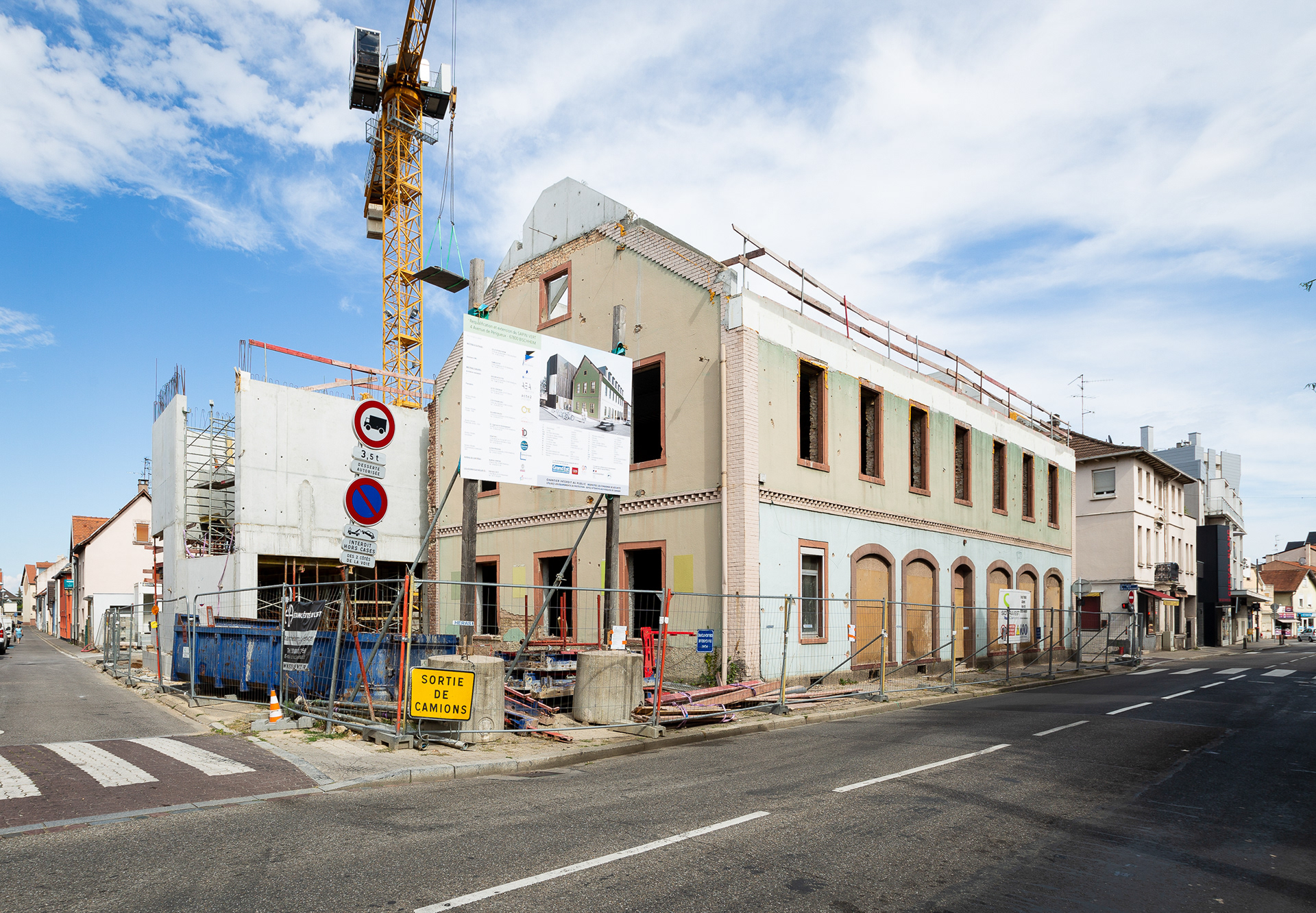 Vue SW depuis l'avenue de Périgueux - 6 septembre 2022