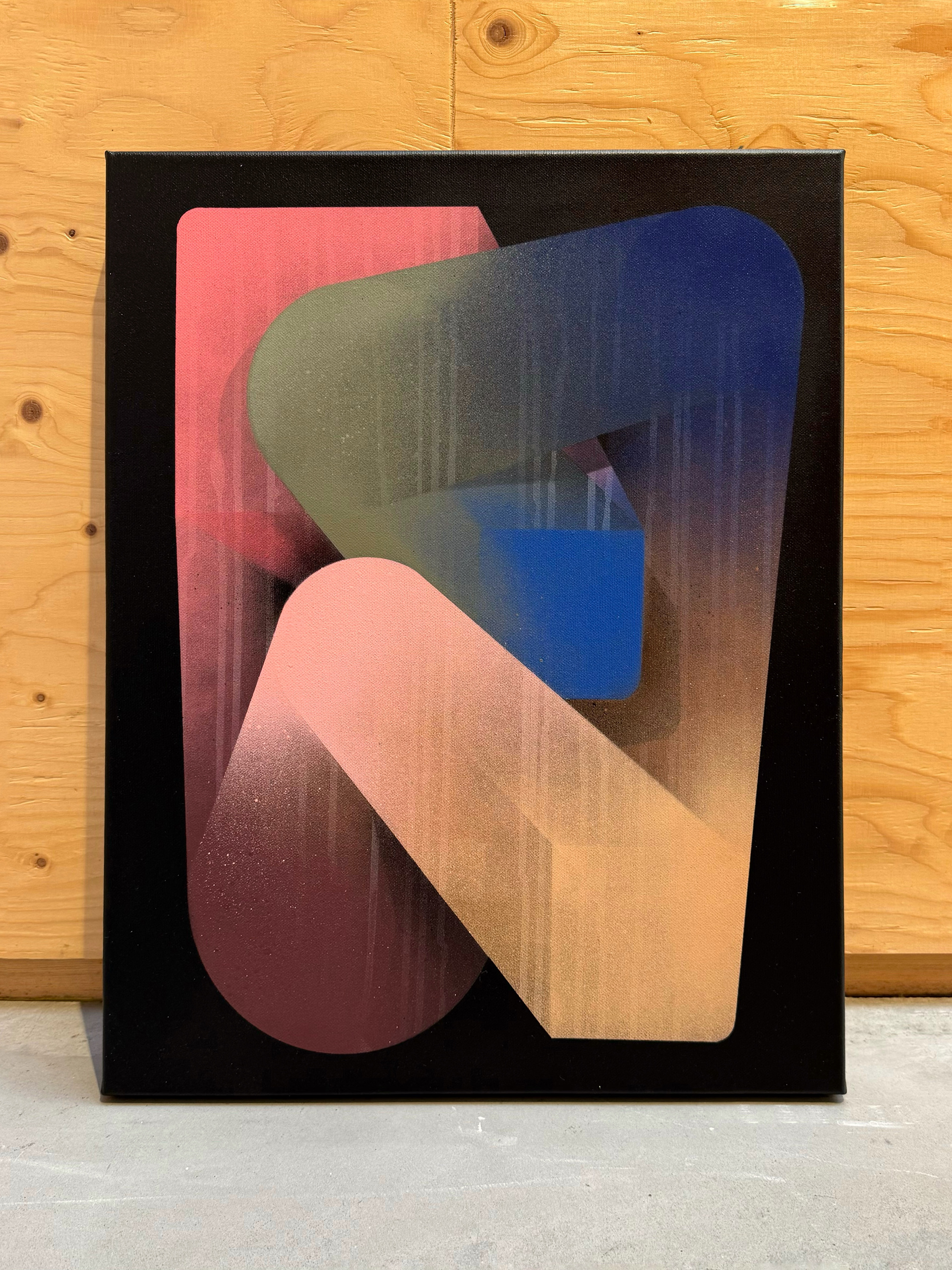 Abstract 2410. Mixed media on canvas, 40x50 cm. Tobias Becker Hoff 2024©