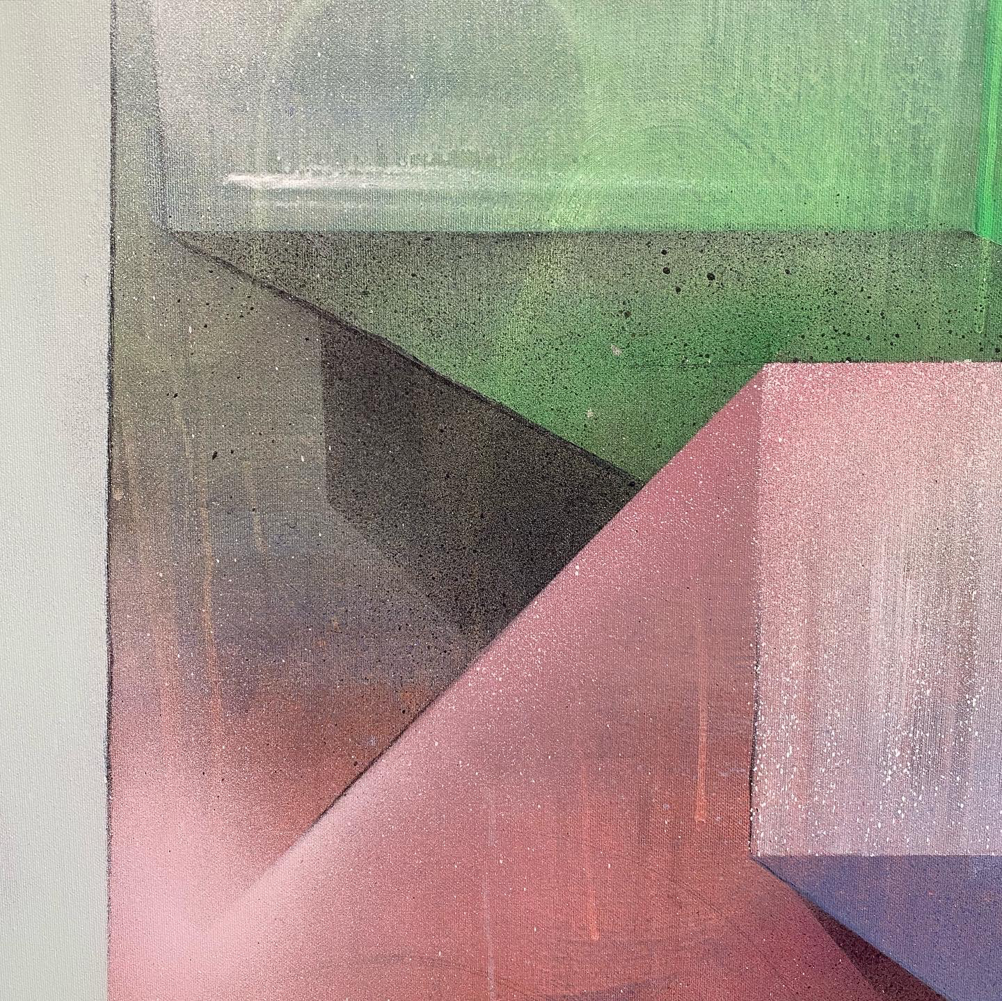 Detail painting. Mixed media on canvas. 100x100 cm Tobias Becker Hoff 2023©