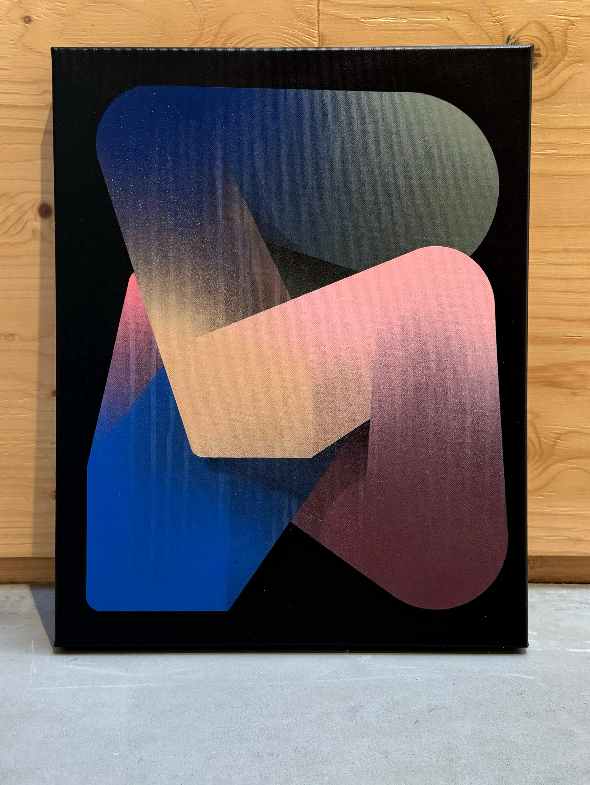 Abstract 2411. Mixed media on canvas, 40x50 cm. Tobias Becker Hoff 2024©