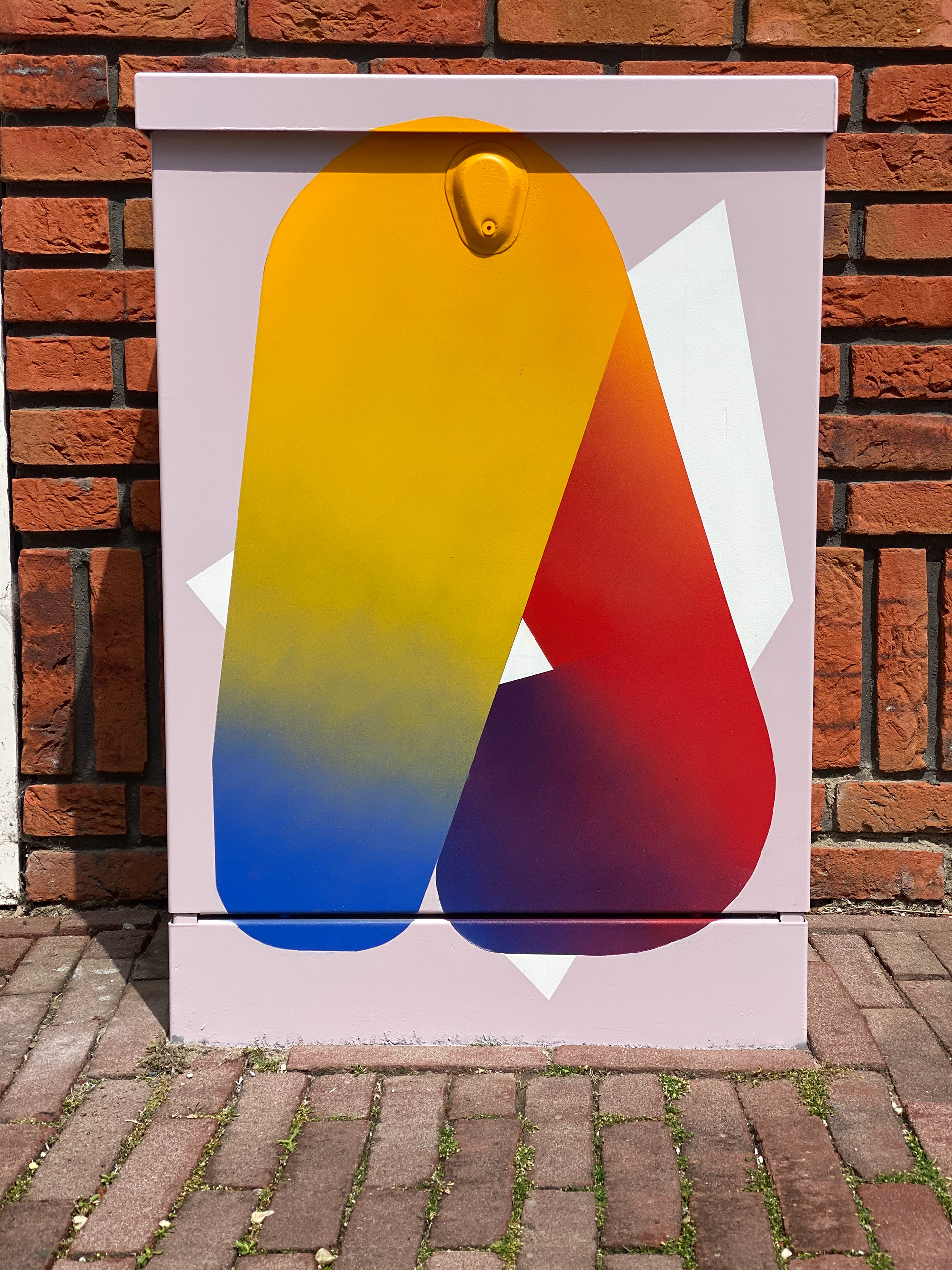 Outdoor painting. Spray paint on metal. Delft 2022. Tobias Becker Hoff©