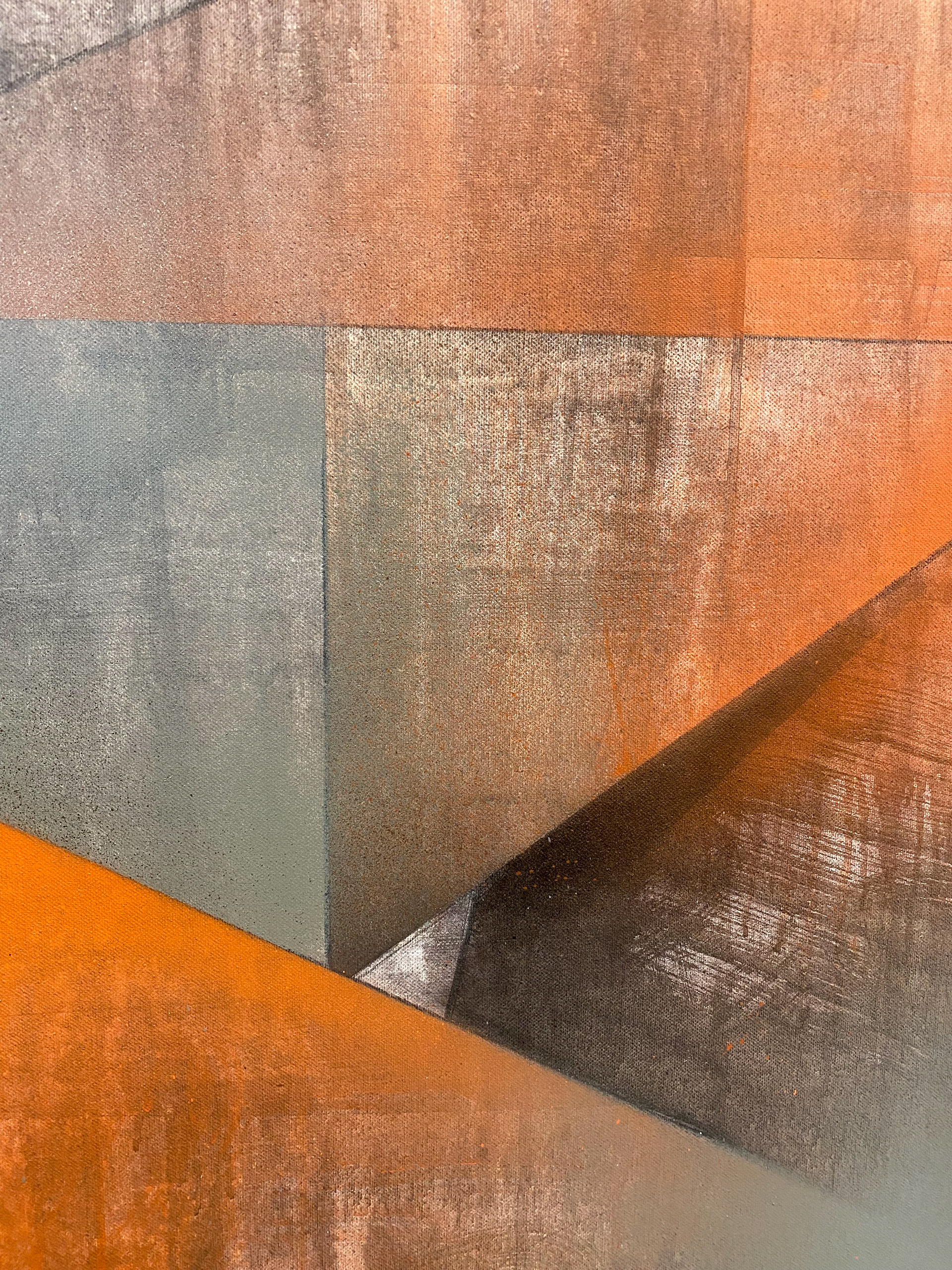 Detail painting. Mixed media on canvas. 100x100 cm Tobias Becker Hoff 2023©