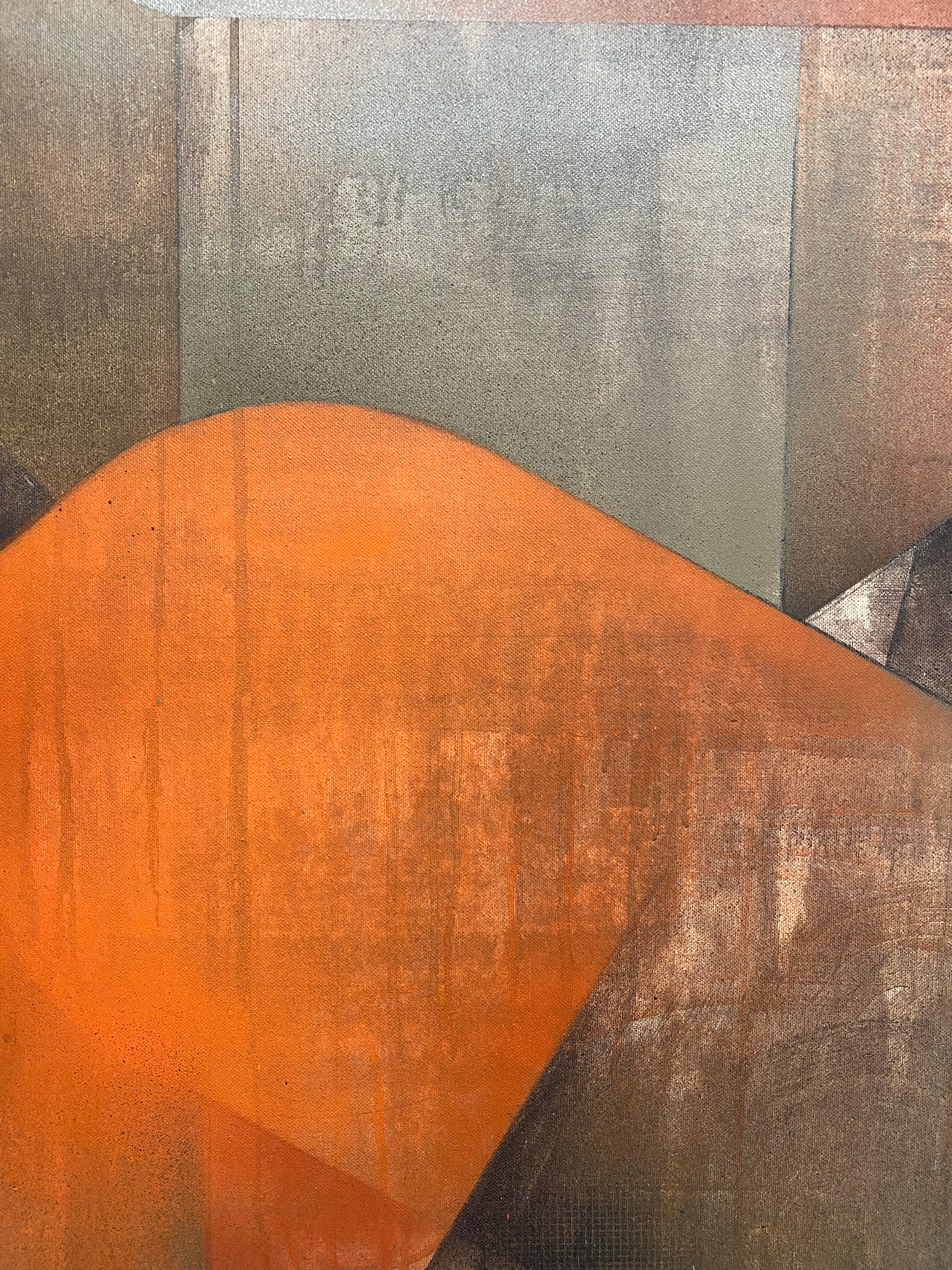 Detail painting. Mixed media on canvas. 100x100 cm Tobias Becker Hoff 2023©