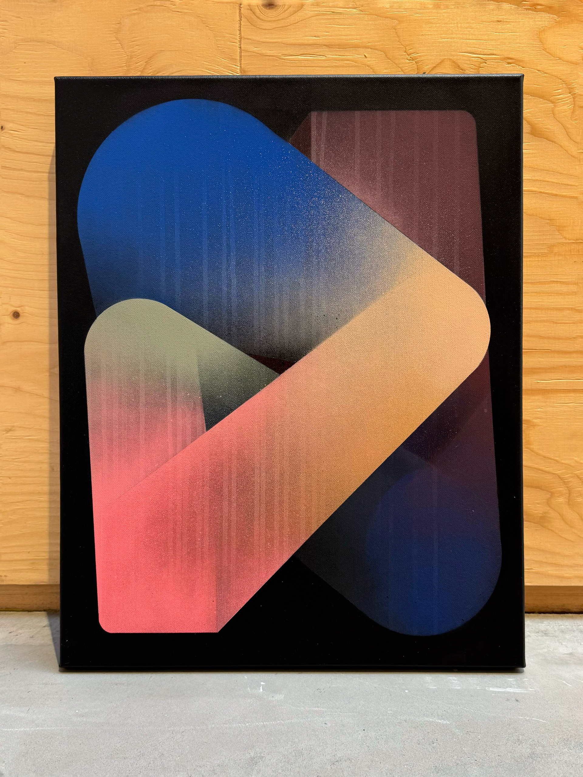 Abstract 2409. Mixed media on canvas, 40x50 cm. Tobias Becker Hoff 2024©