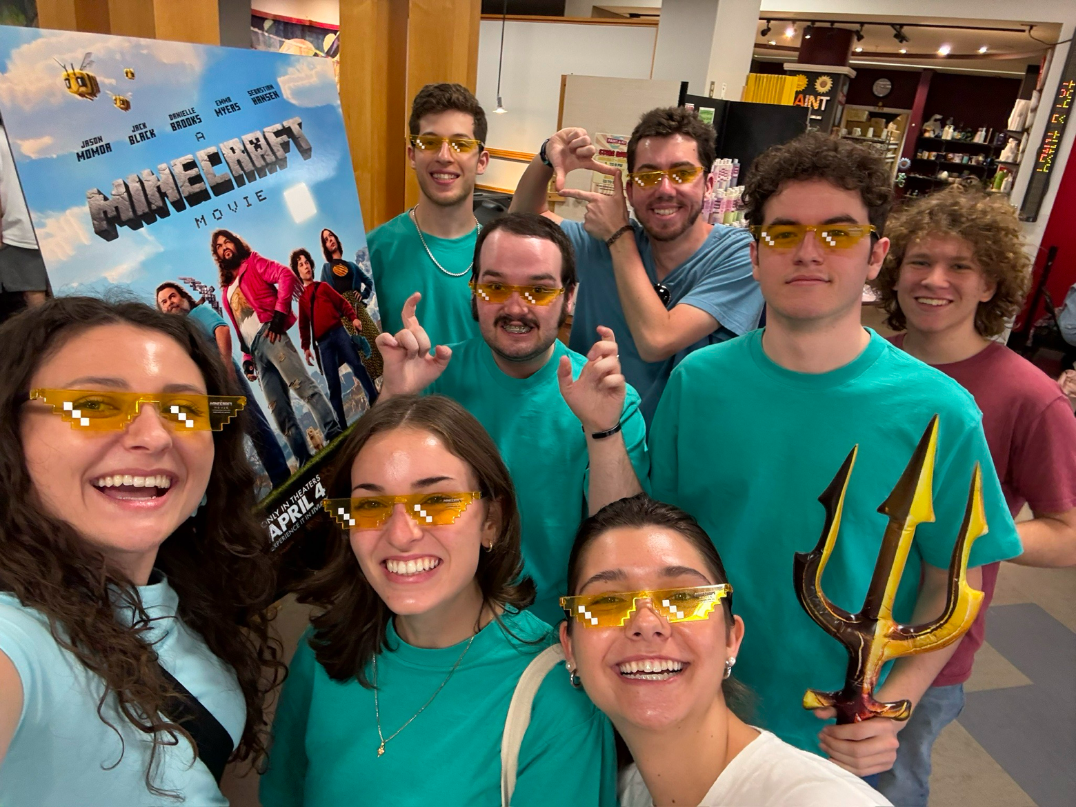 A Minecraft Movie Building Contest at Cyber Cafe