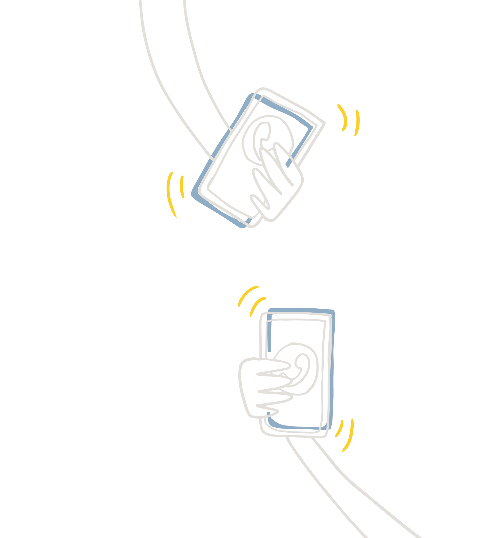 Illustrasjon av mobiler