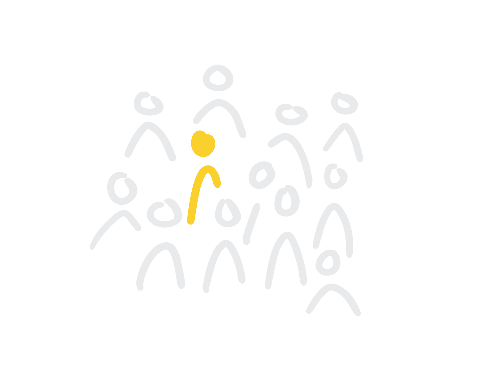 Illustrasjon: folkemengde
