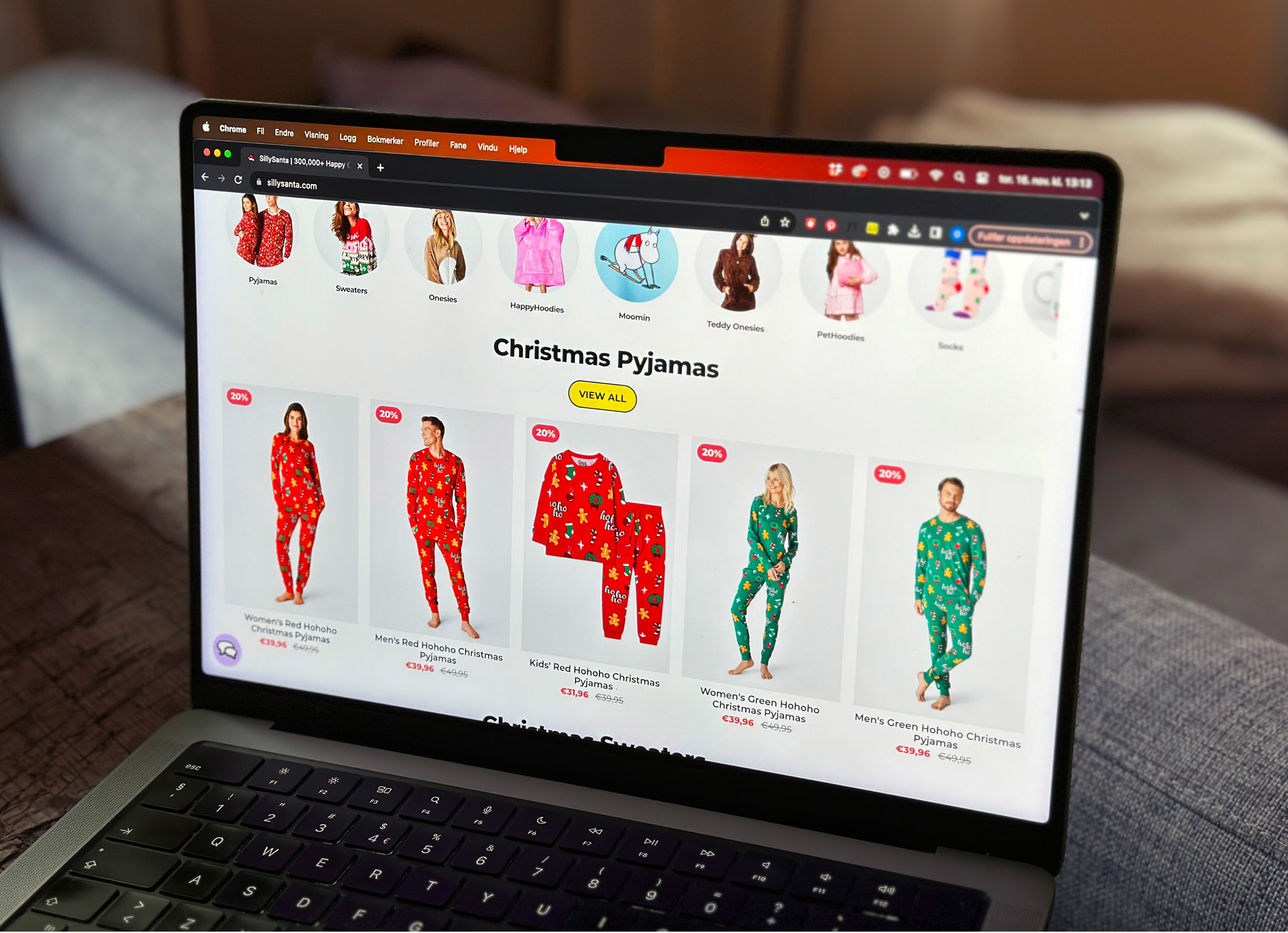 sillysanta.no vist på desktop