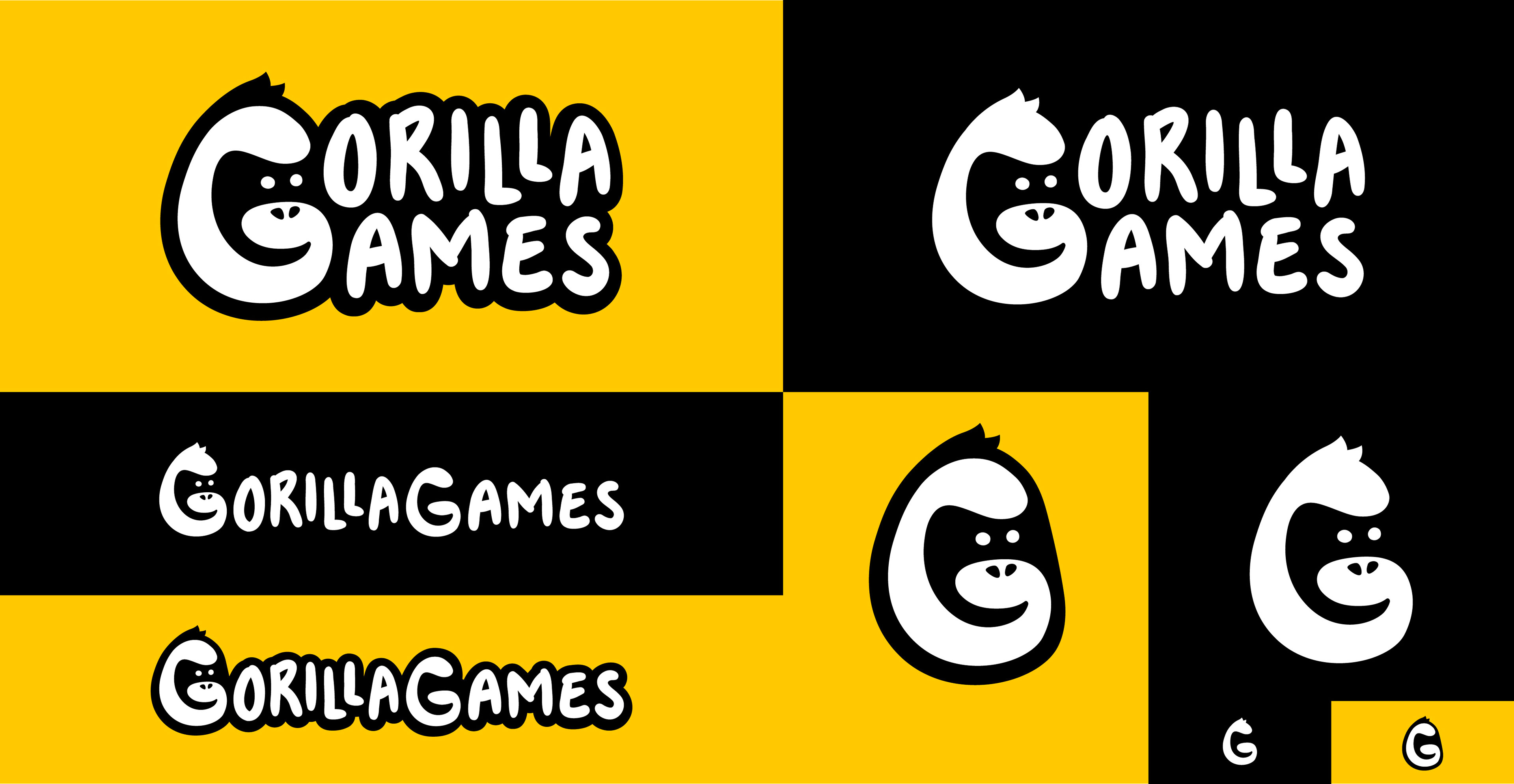 Oversikt over GorillaGames responsiv logo