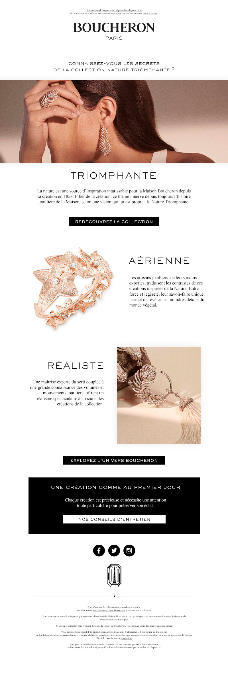 BOUCHERON - Campagne emailing Post Achat - NATURE TRIOMPHANTE 2020_FR_desktop