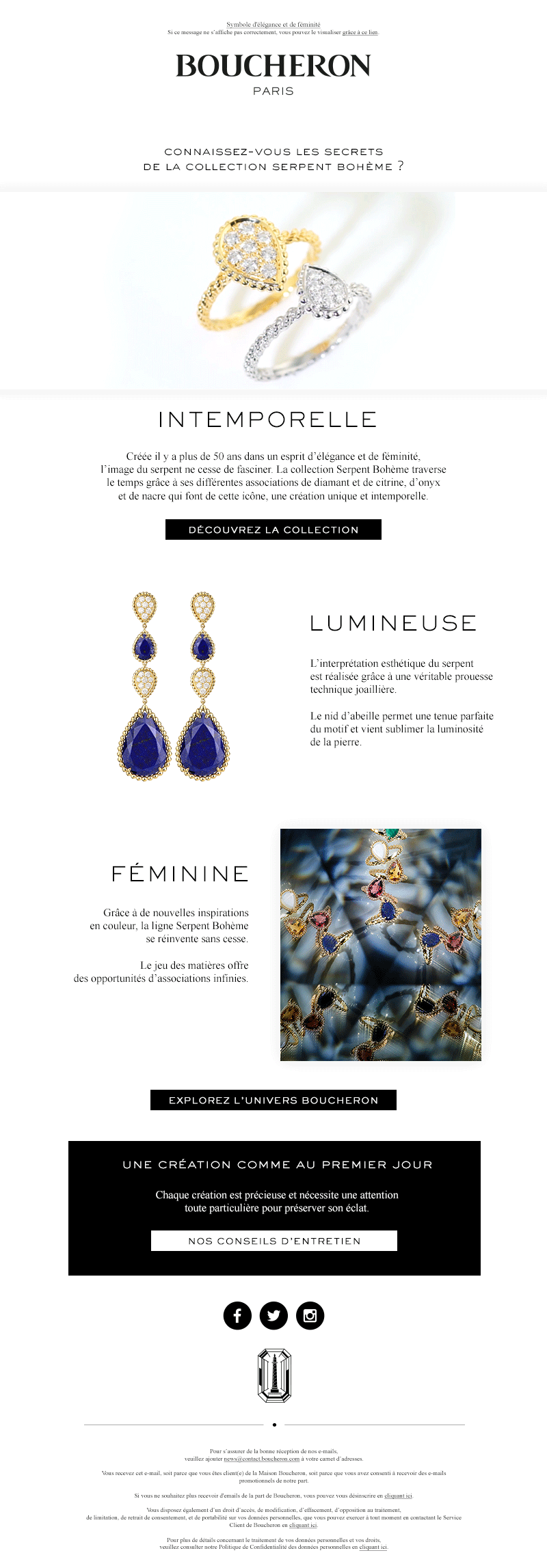 BOUCHERON - Campagne emailing Post Achat - SERPENT BOHEME 2020_FR_desktop