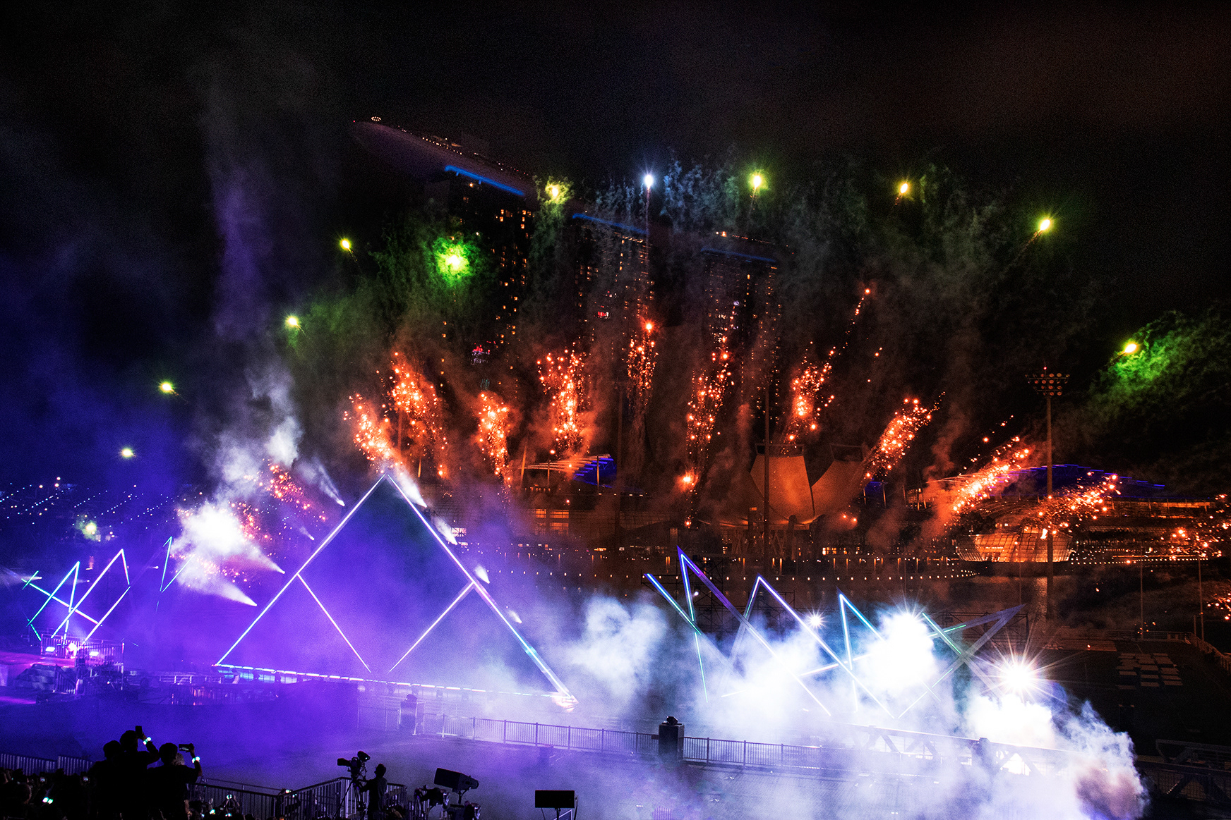 Star Island, Singapore. New Year's Eve