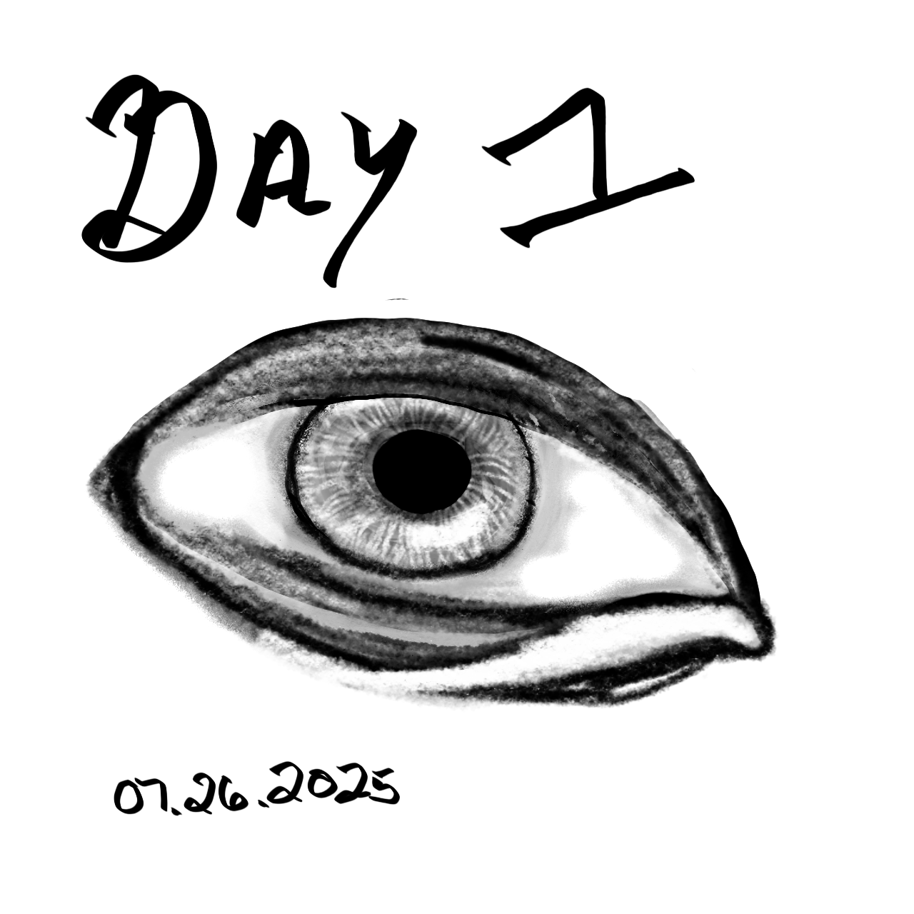 Realistic Eye looking up