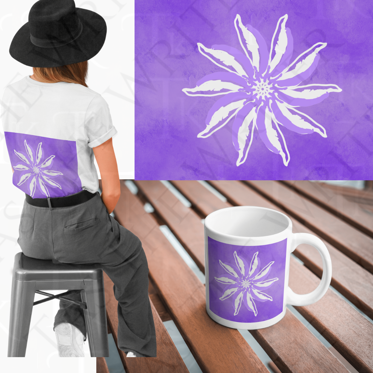 Abstract Flower by Tas The Artist