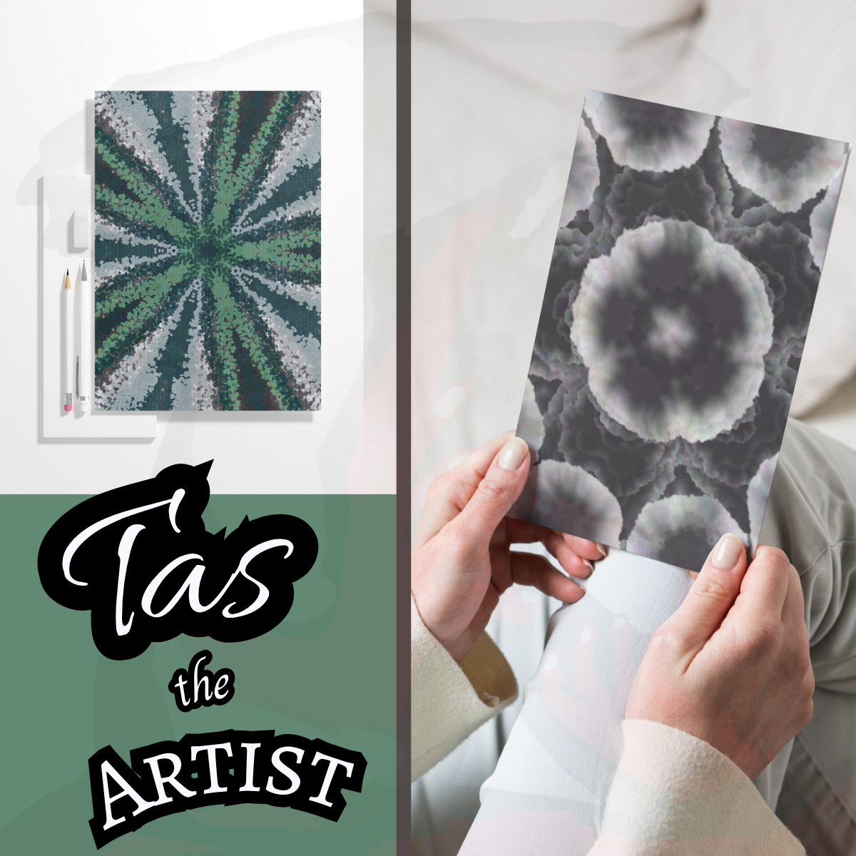 Wormhole Abstract by Tas The Artist