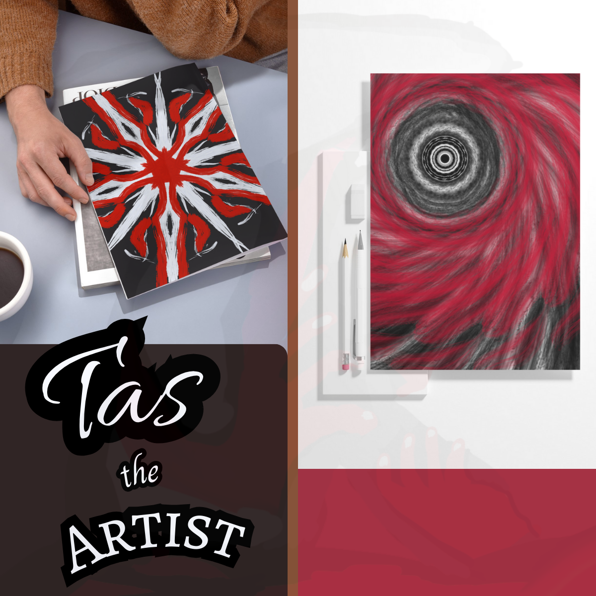 Eye of the Storm Abstract by Tas The Artist