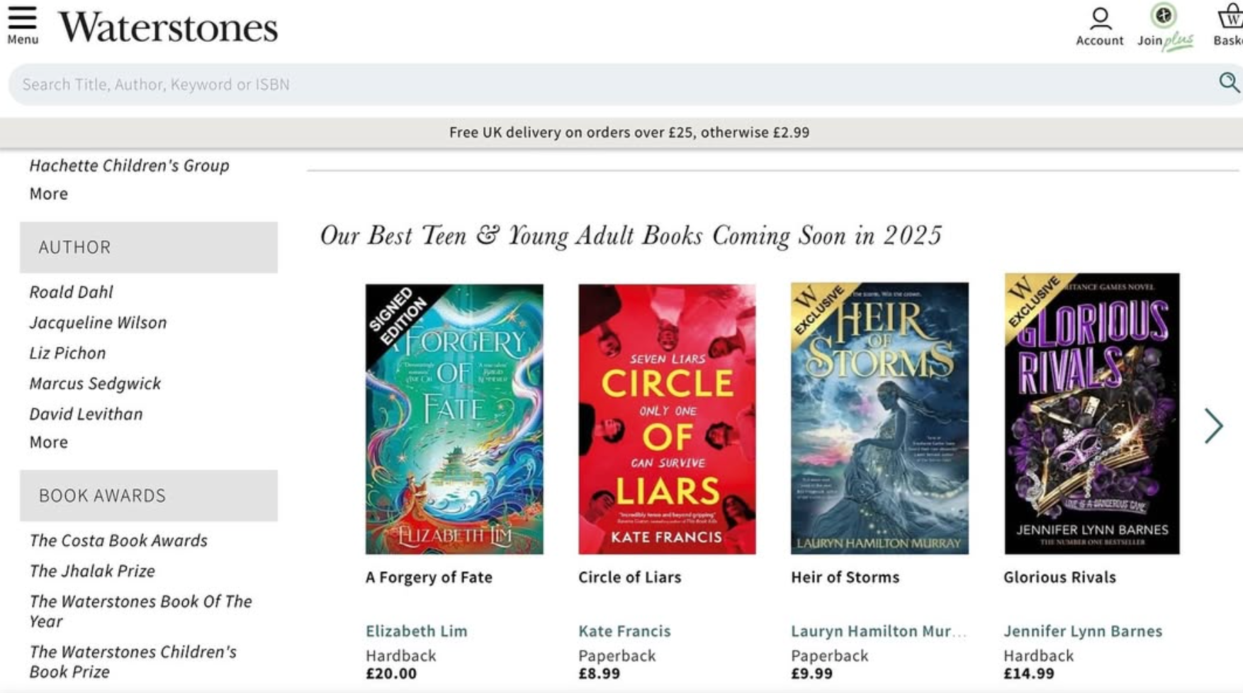 WATERSTONES BEST TEEN & YA BOOKS COMING SOON 2025!