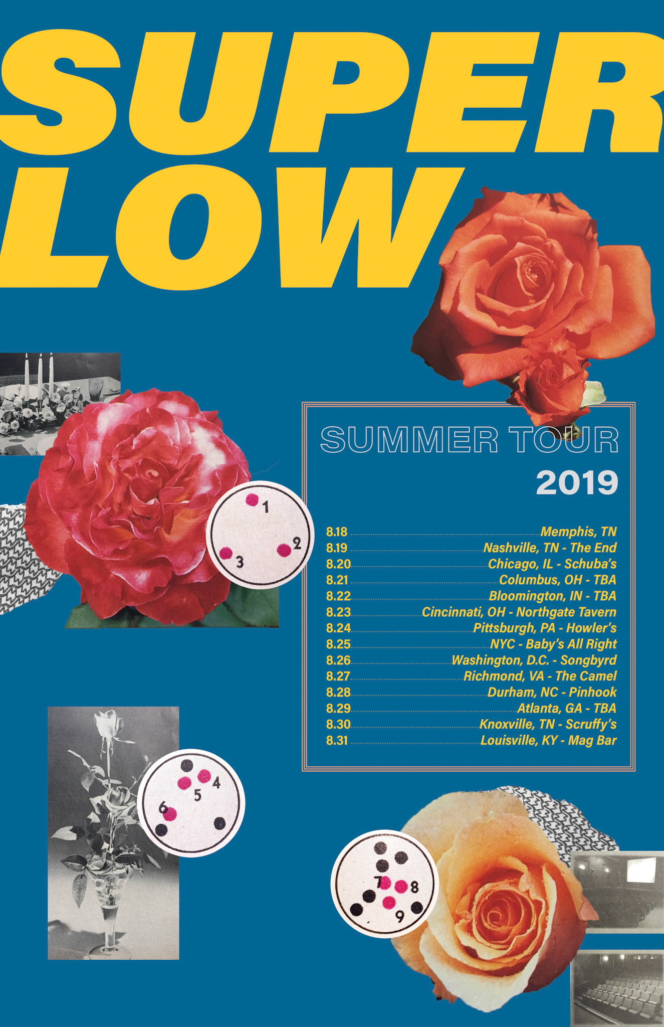 Super Low 2019 Summer Tour Poster