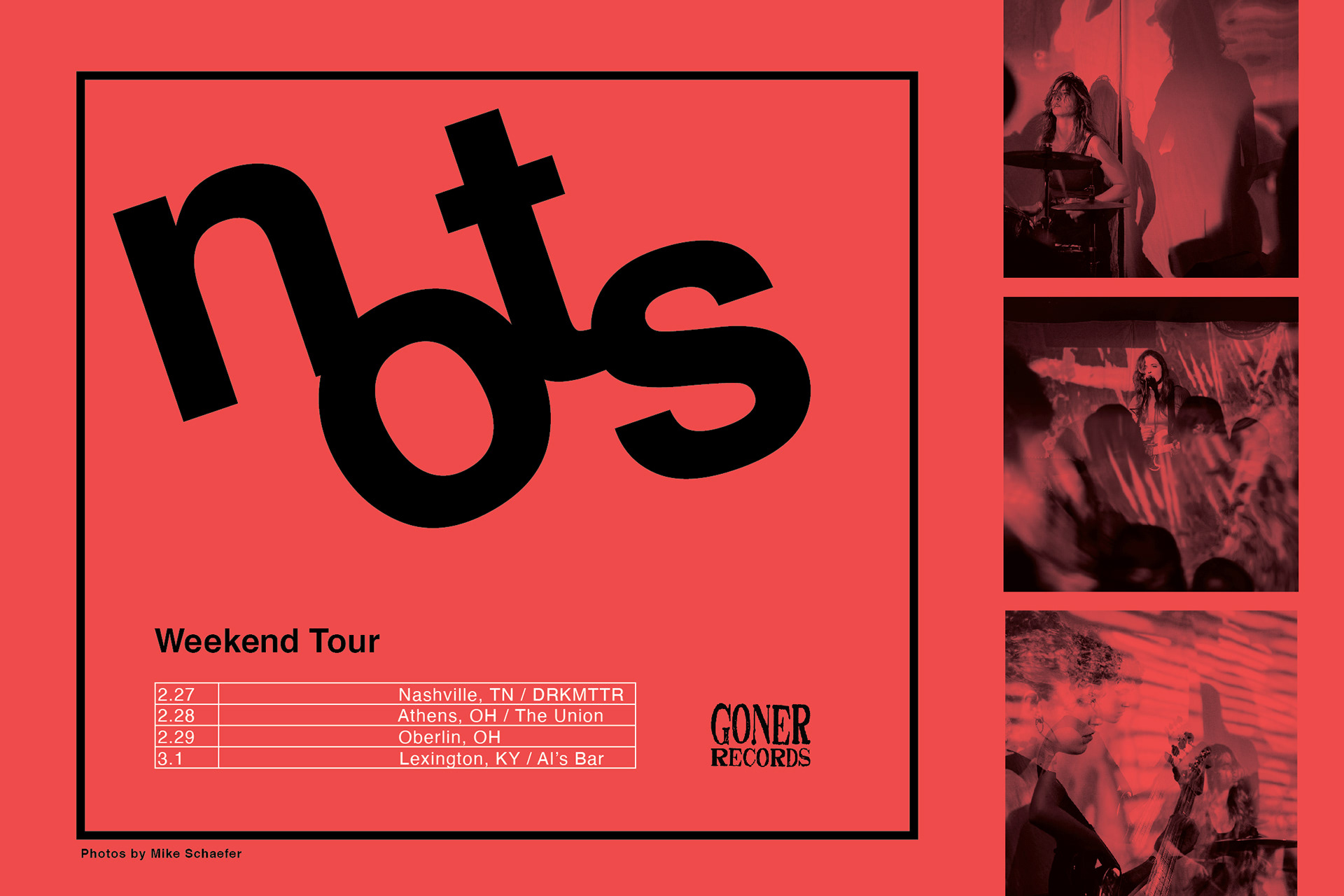 Nots Weekend Tour Feb. 2020