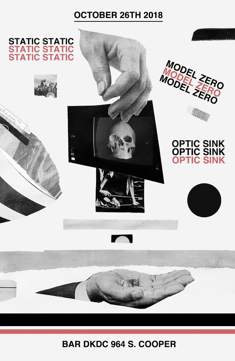 Show Poster - Optic Sink / Static Static / Model Zero