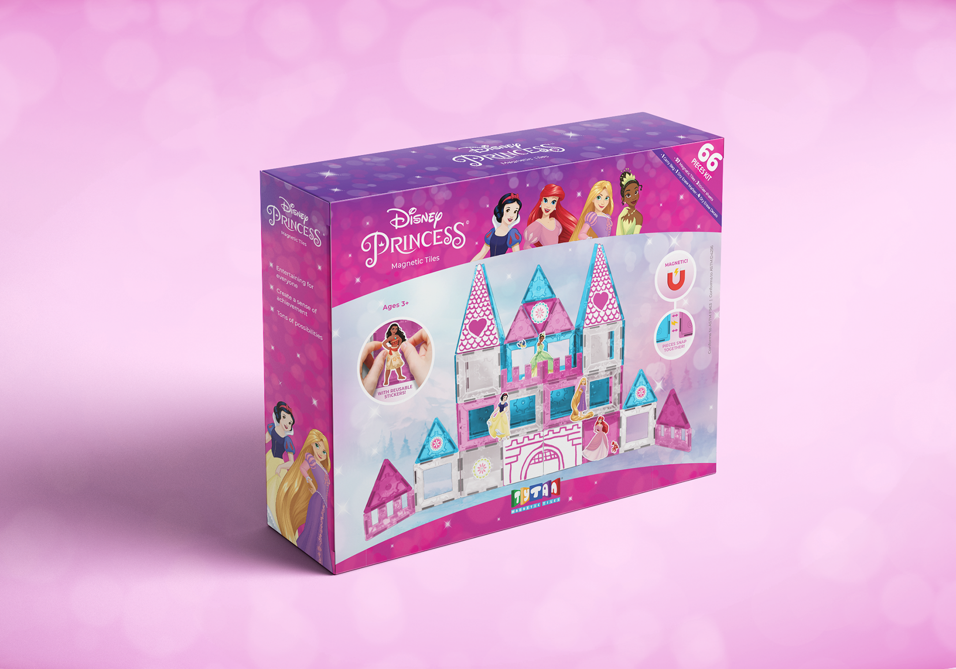 Tytan Toys - Disney Princess Magnetic Tiles Set