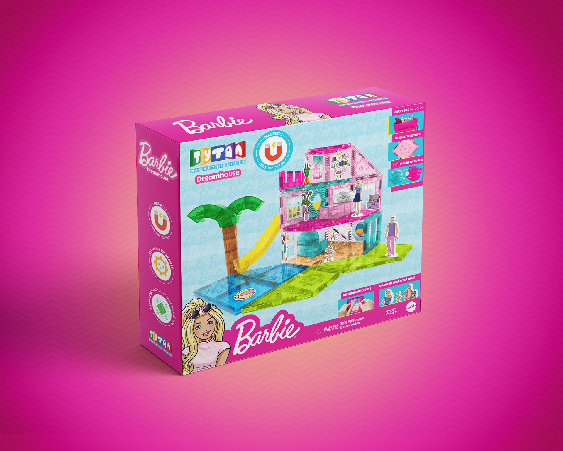 Tytan Toys - Barbie Dreamhouse Magnetic tiles set