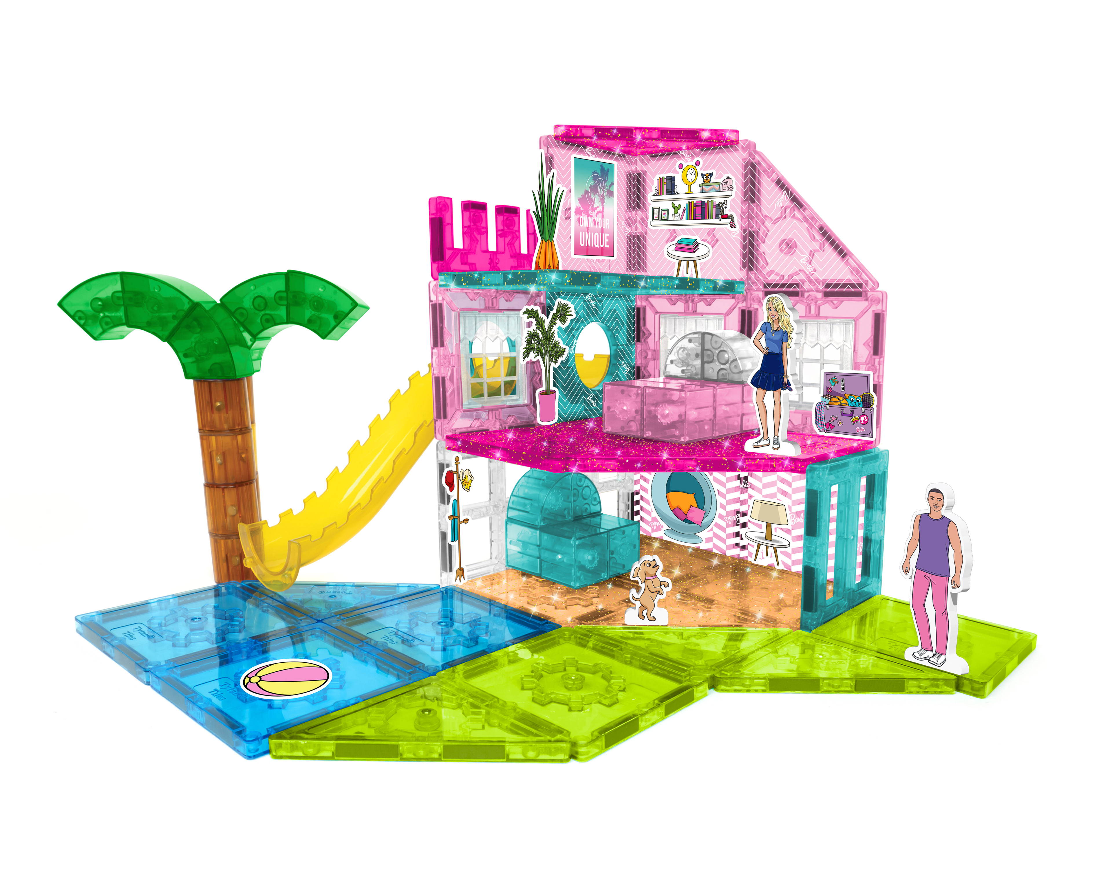 Tytan Toys - Barbie Dreamhouse Magnetic tiles set