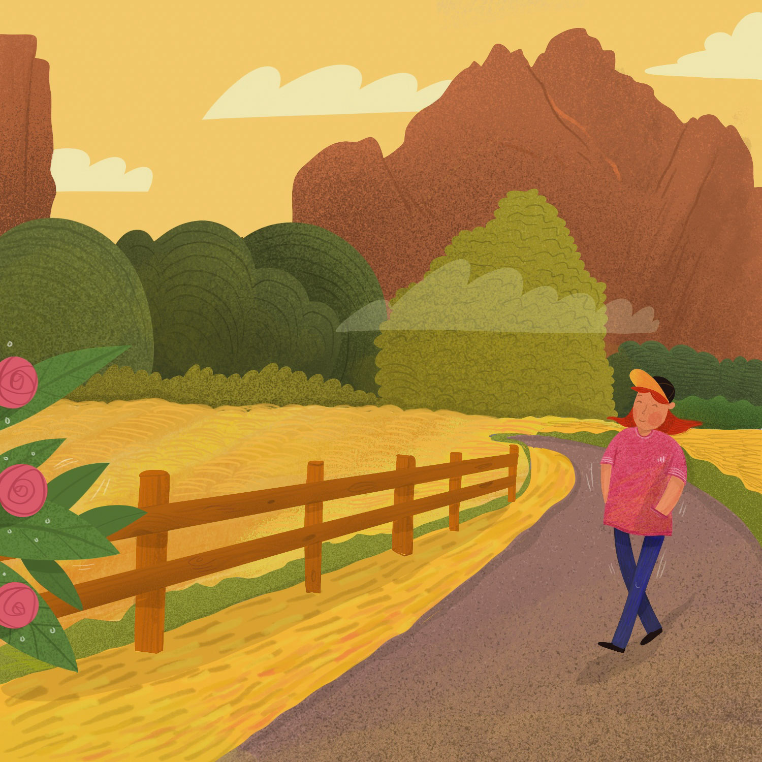 Landscape Illustration for a Daily Magazine