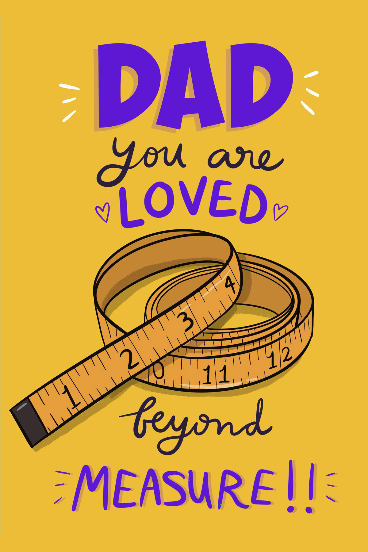 Dad you are loved Greeting Card