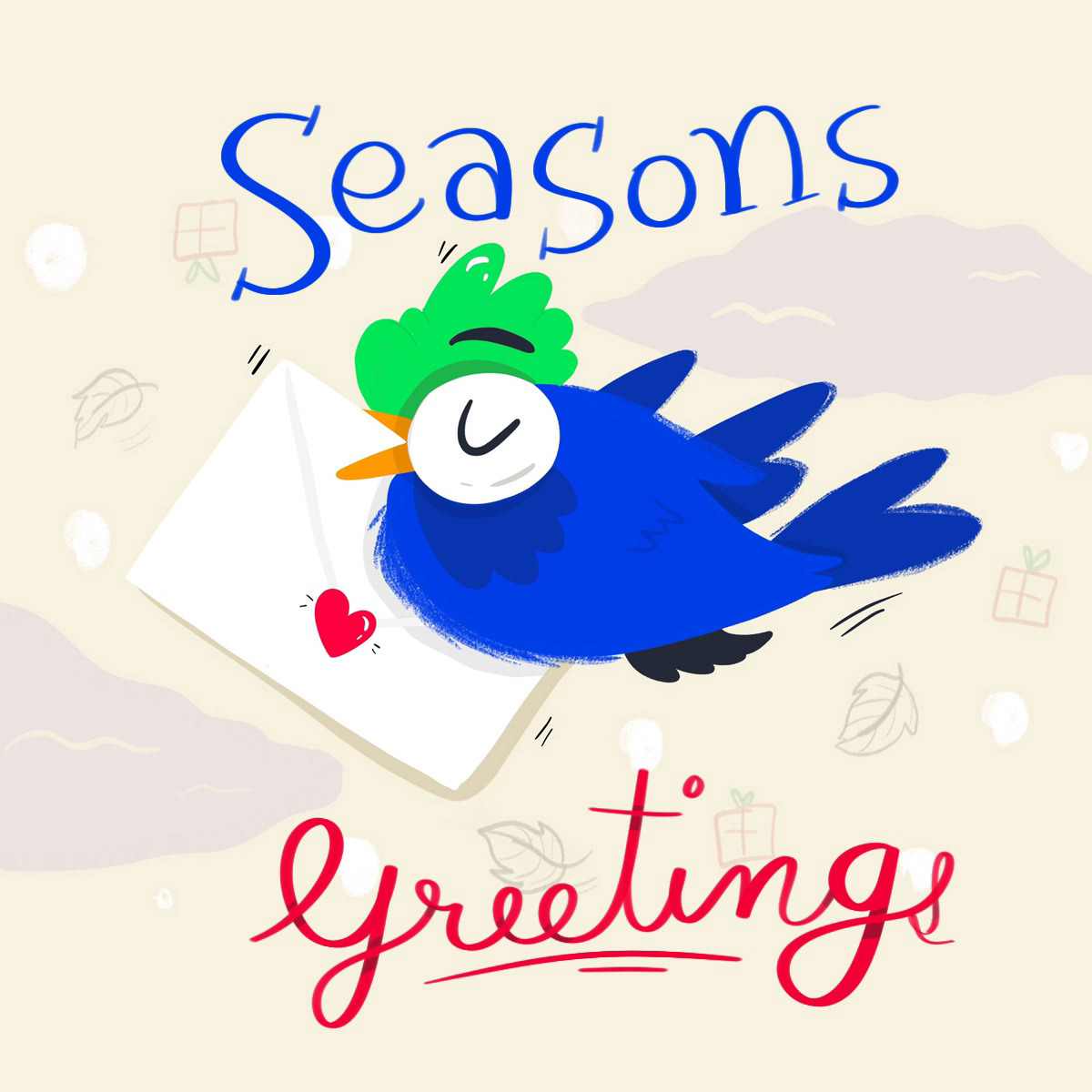 Seasons Greetings Greeting Card