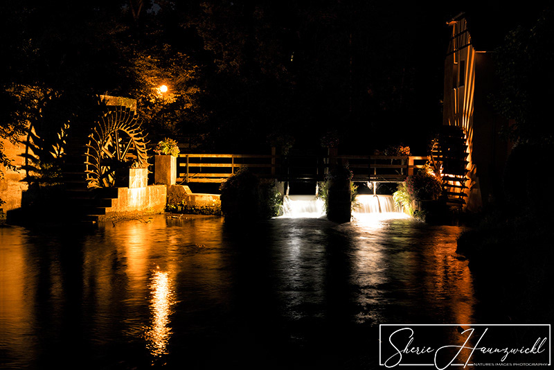 Mill Wheels at Night
