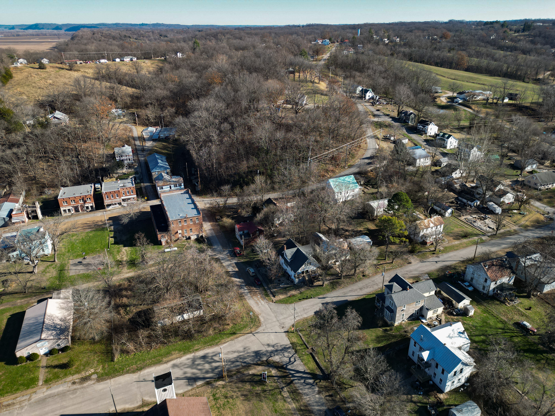 A drone photo of the city of Morrison from above. Morrison’s population from the 2020 census is 93, but if you ask locals like Charley Rost, it is less than that. To an outsider like myself, a stroll down the streets make it seem like the town is abandoned or dead. As my essay will tell, don’t judge a book by its cover.