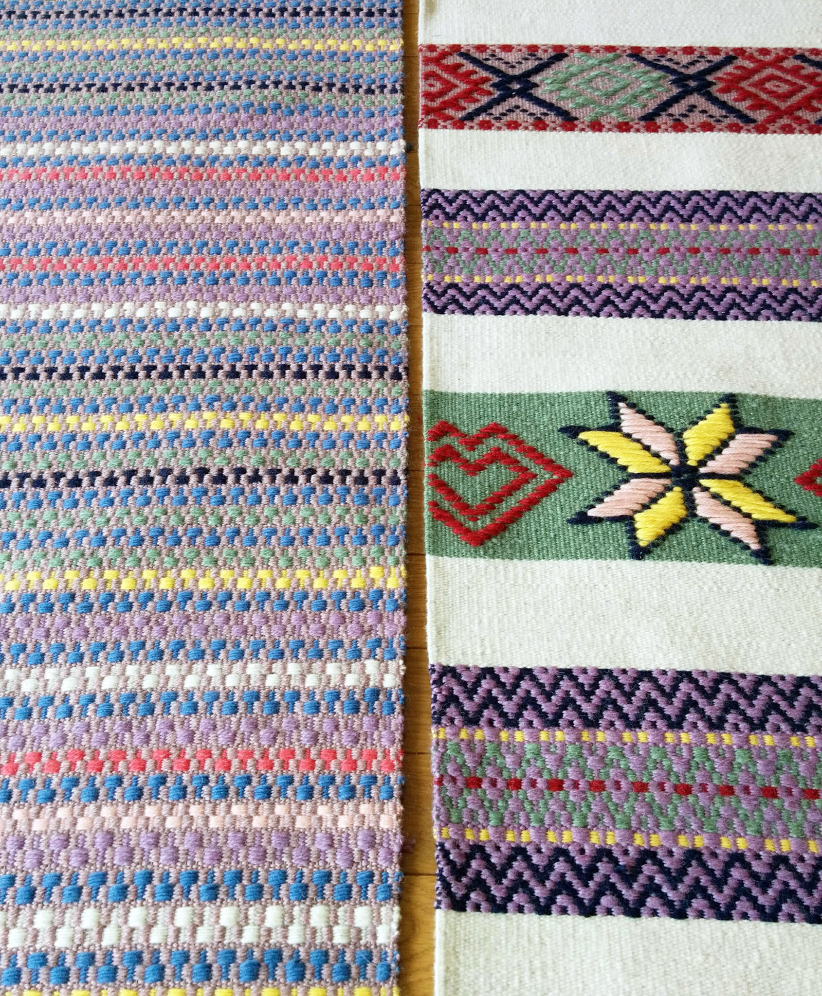 "Matta" 2016 <Rug mat>ラグマット material: Wool/Linen size: 70 × 120 cm design, fabrication: Hanako Fujino