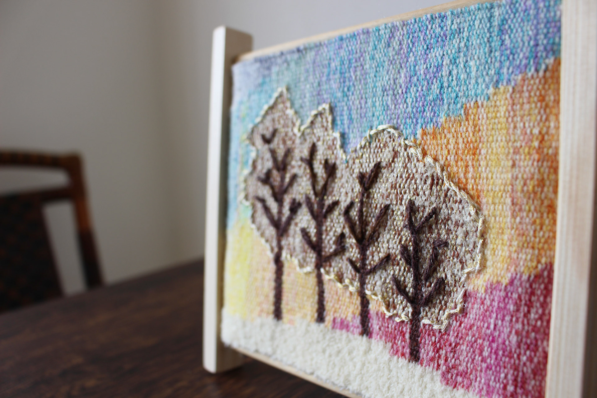 “Snow Forest" 2020 <Tapestry>タペストリー material: Linen/Wool size: ×cm design, fabrication: Hanako Fujino