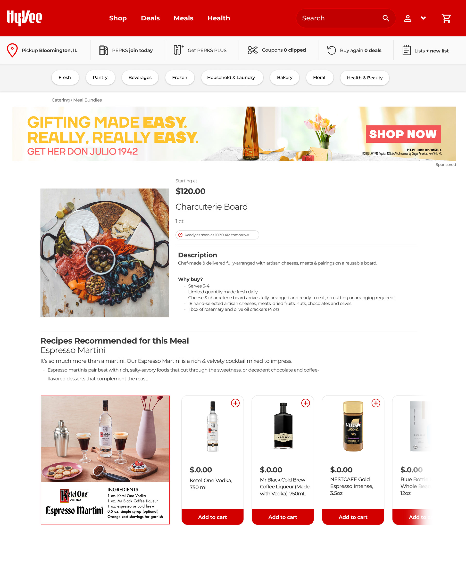 Ketel One Vodka Mother's Day Wireframe