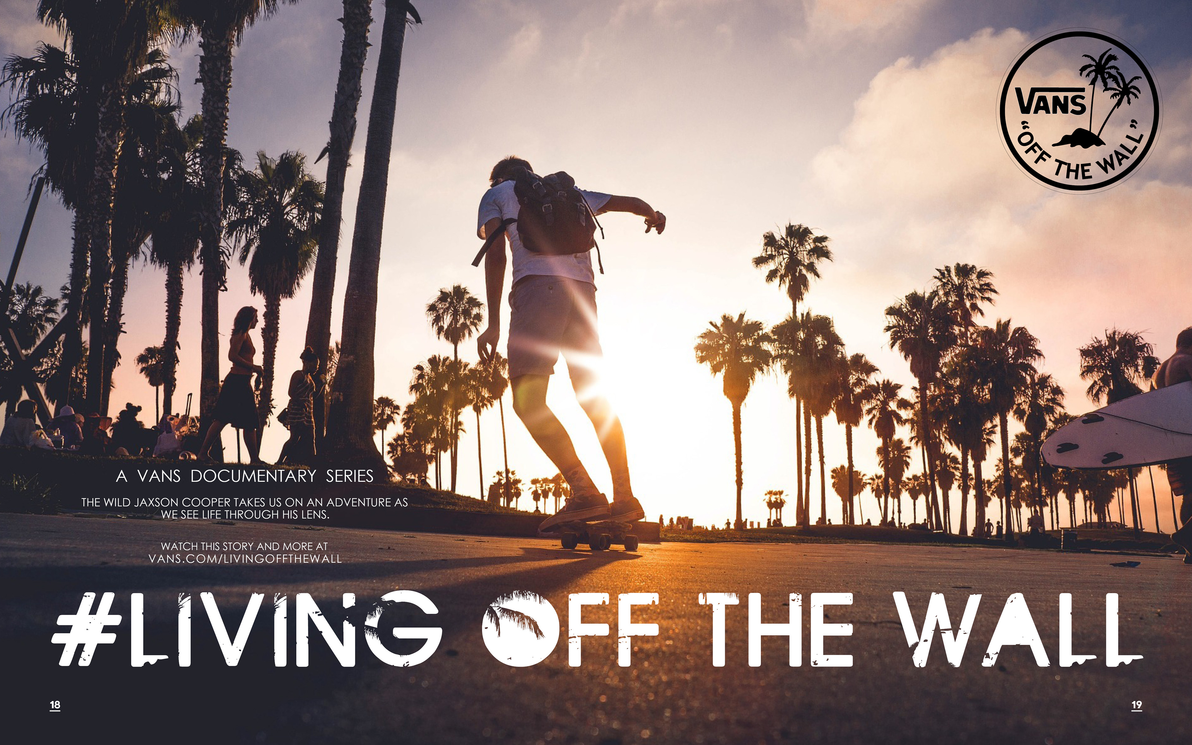 2 Page Magazine Spread for Vans