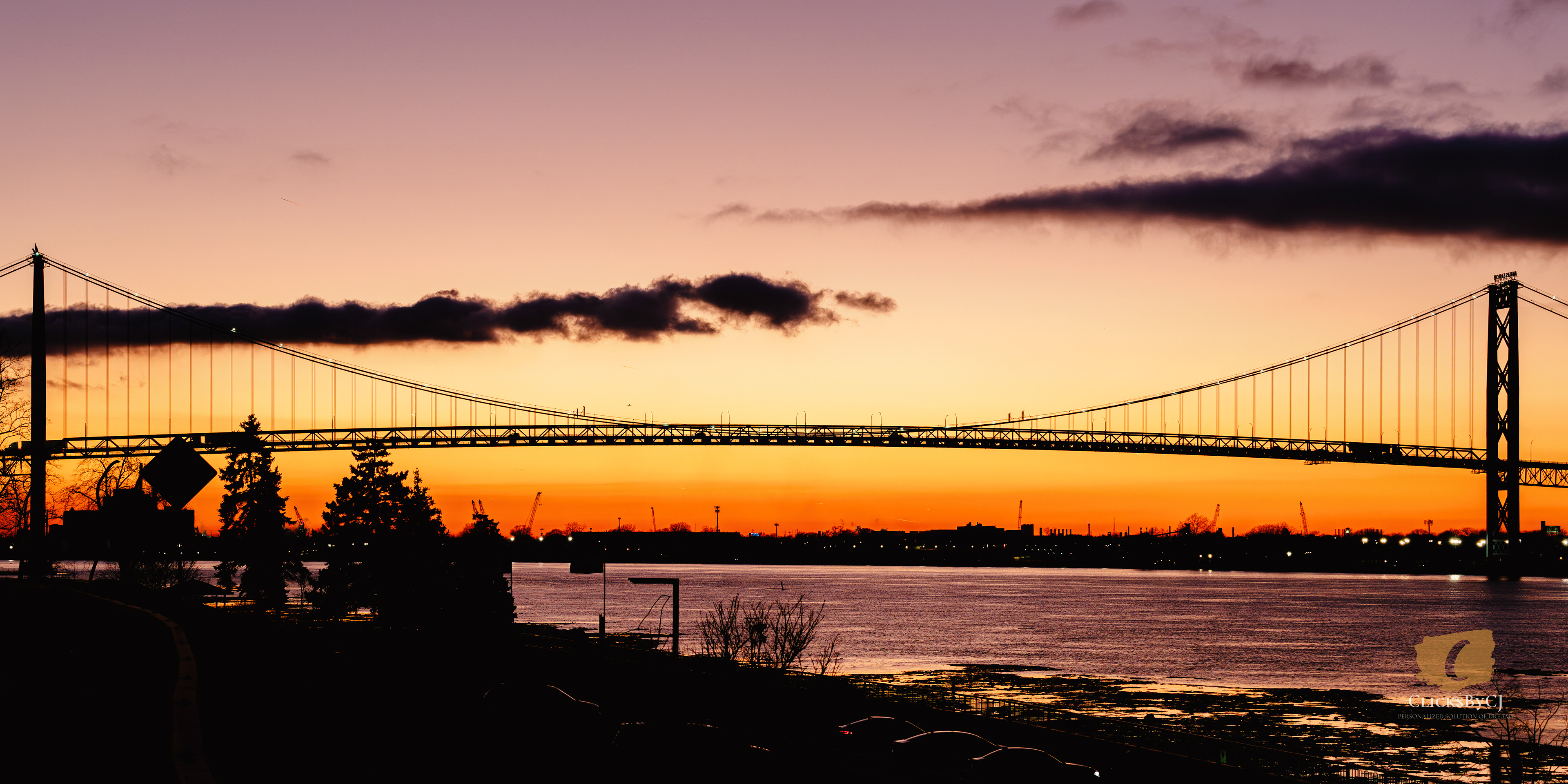 Ambassador Bridge, Windsor-Detroit; Canada-USA Border