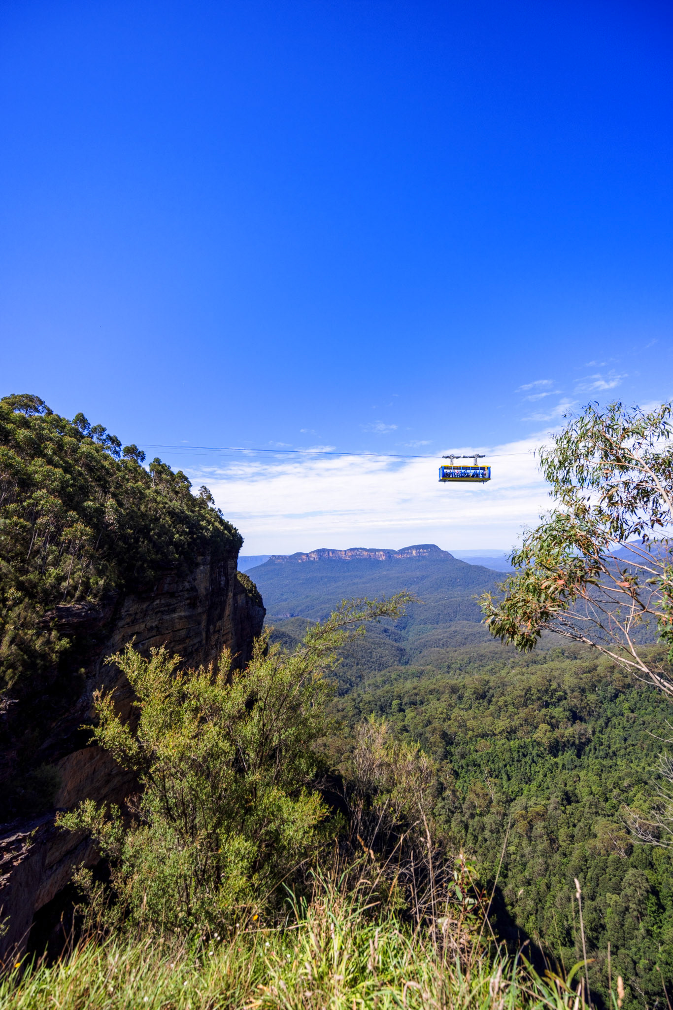 Cable car over the valley